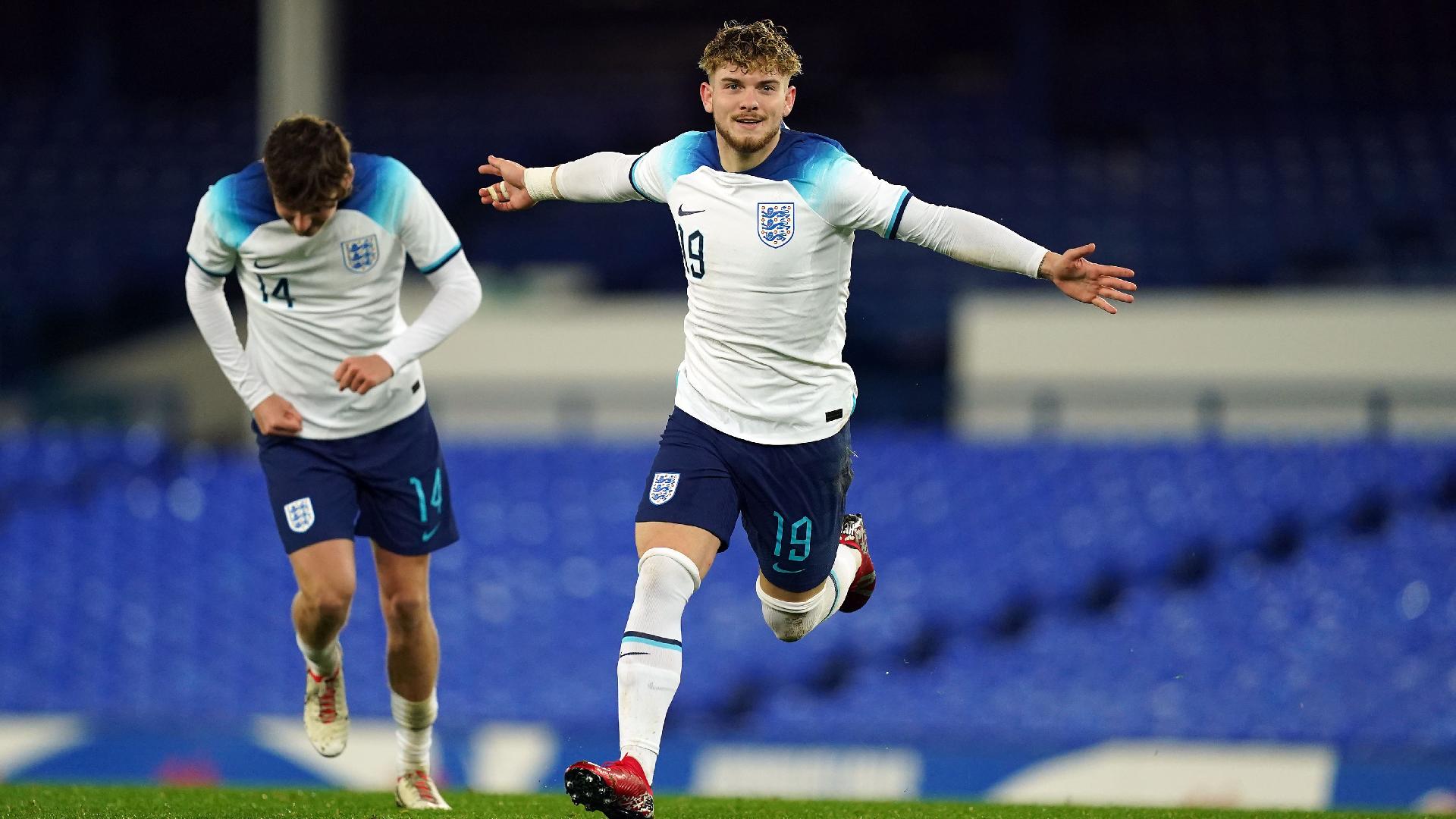 Harvey Elliott at the double as England Under-21s stroll to victory