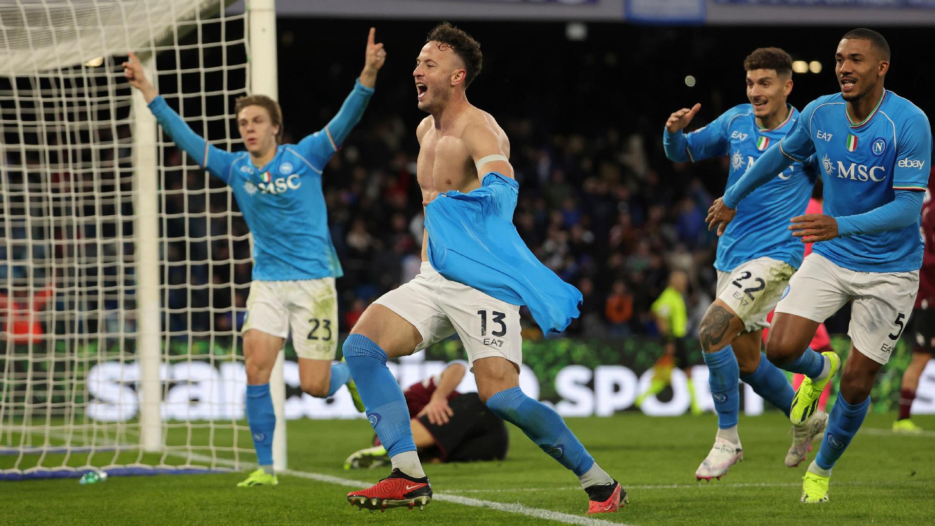 Amir Rrahmani rescues Napoli with last-gasp winner over struggling Salernitana