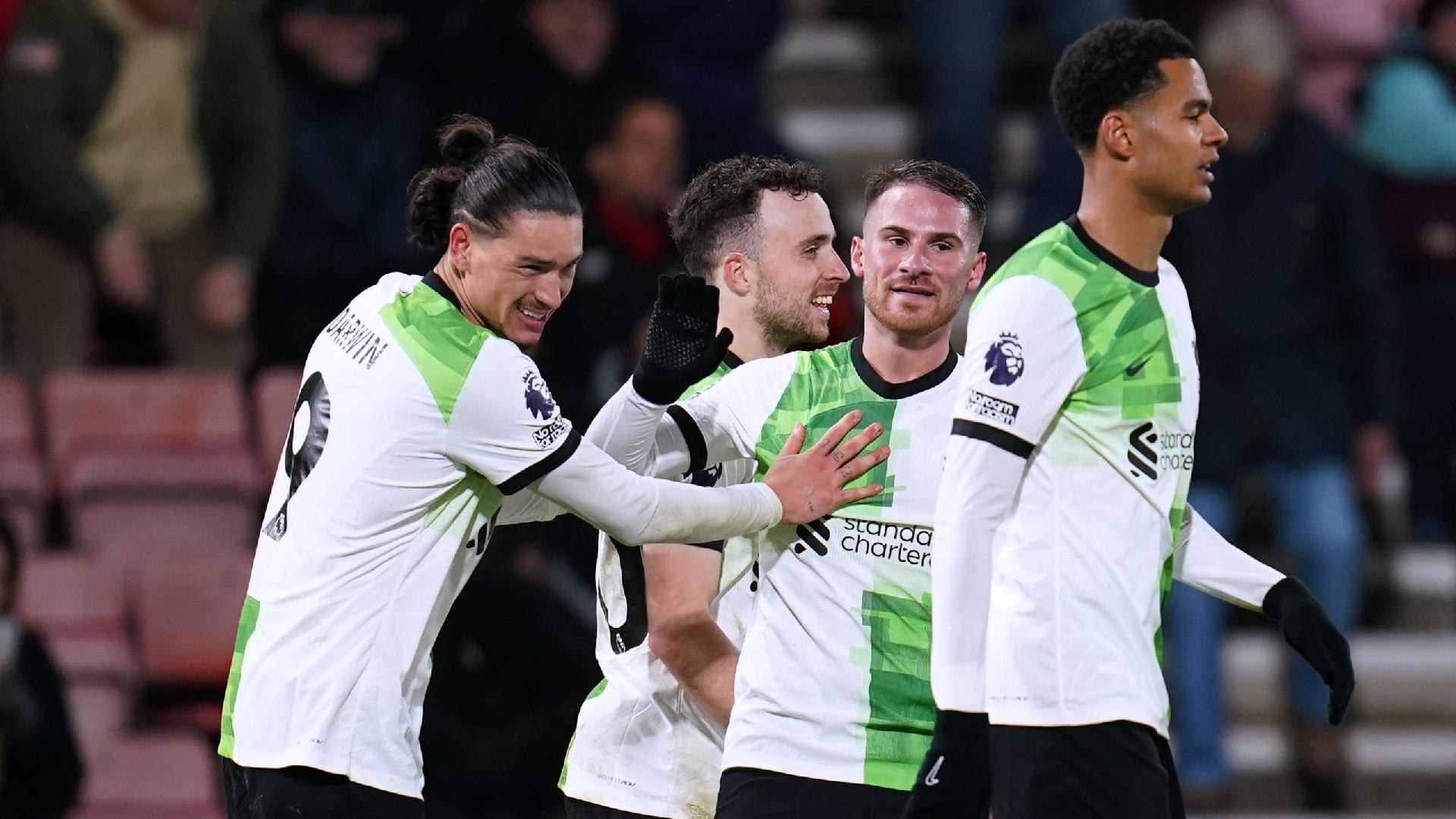 Darwin Nunez and Diogo Jota doubles send Liverpool five points clear at the  top | beIN SPORTS