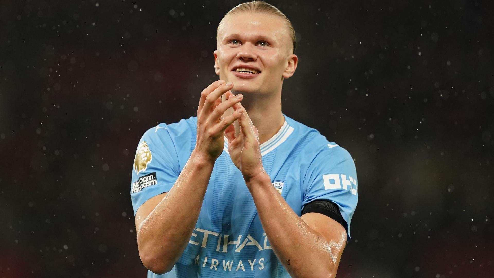 Pep Guardiola dismisses rumours Erling Haaland is unhappy at Manchester City