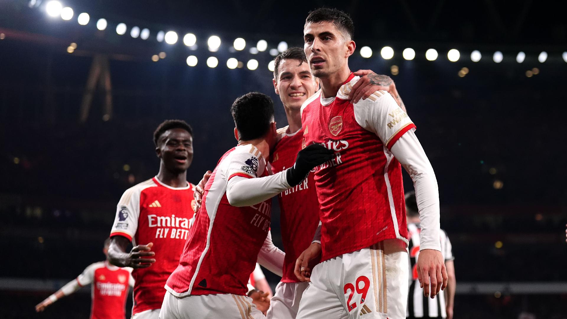 Arsenal maintain Premier League title charge with demolition of Newcastle