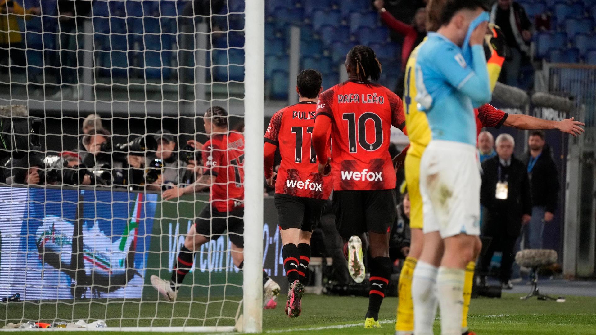 Noah Okafor grabs late winner as AC Milan edge past eight-man Lazio
