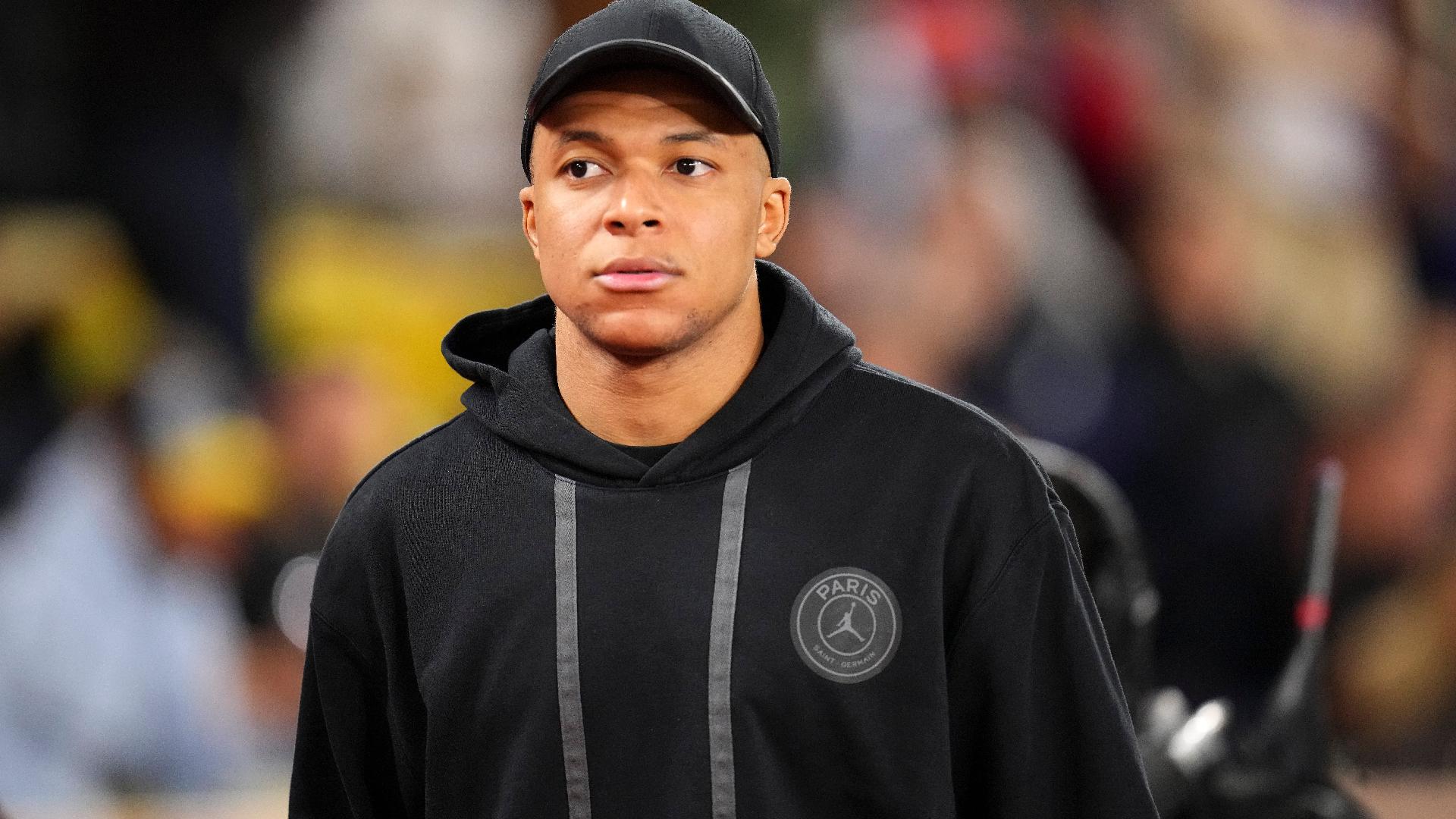 Kylian Mbappe heads for stands after half-time exit in draw with Monaco