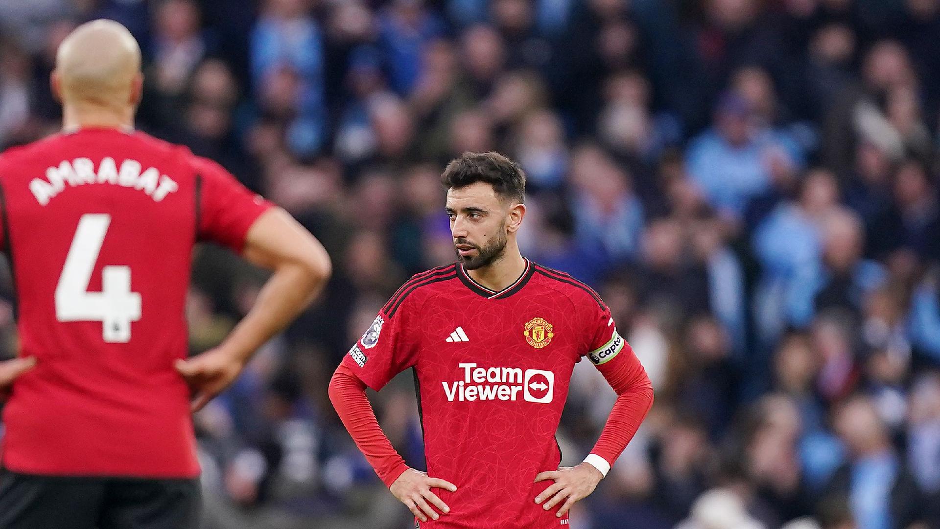 Bruno Fernandes admits derby loss makes it ‘hard’ for United to reach top four
