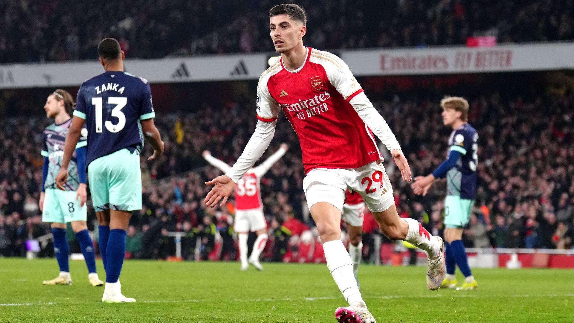 Kai Havertz scores late winner as Arsenal battle past Brentford to go top |  beIN SPORTS