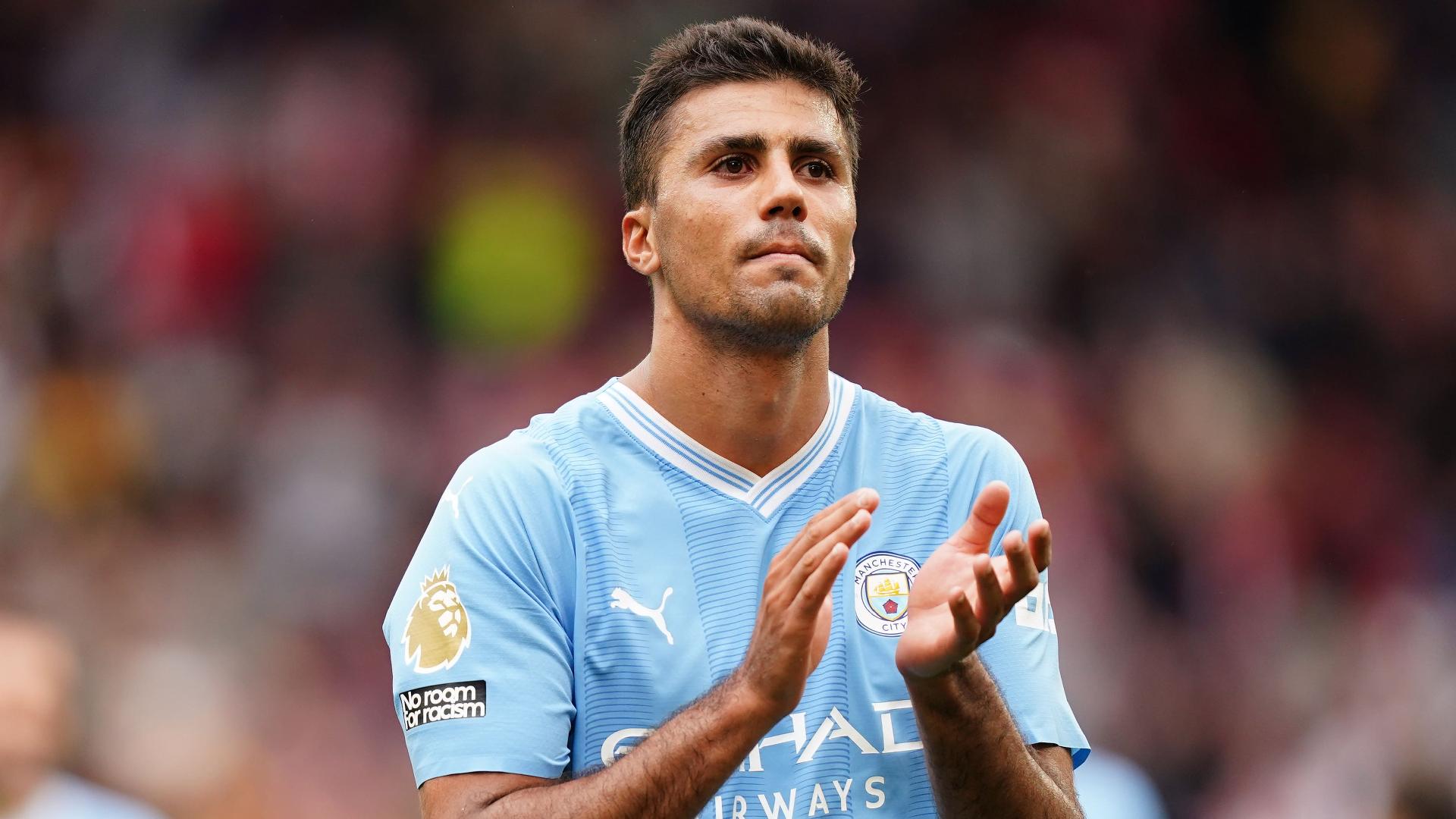 No letting up: Rodri knows a slip could be costly for Manchester City