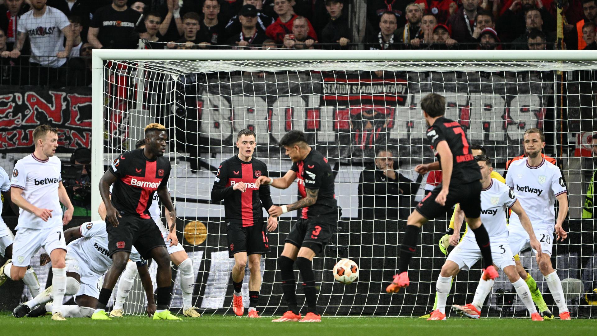 West Ham left with tough task in Europa League after defeat to Bayer Leverkusen