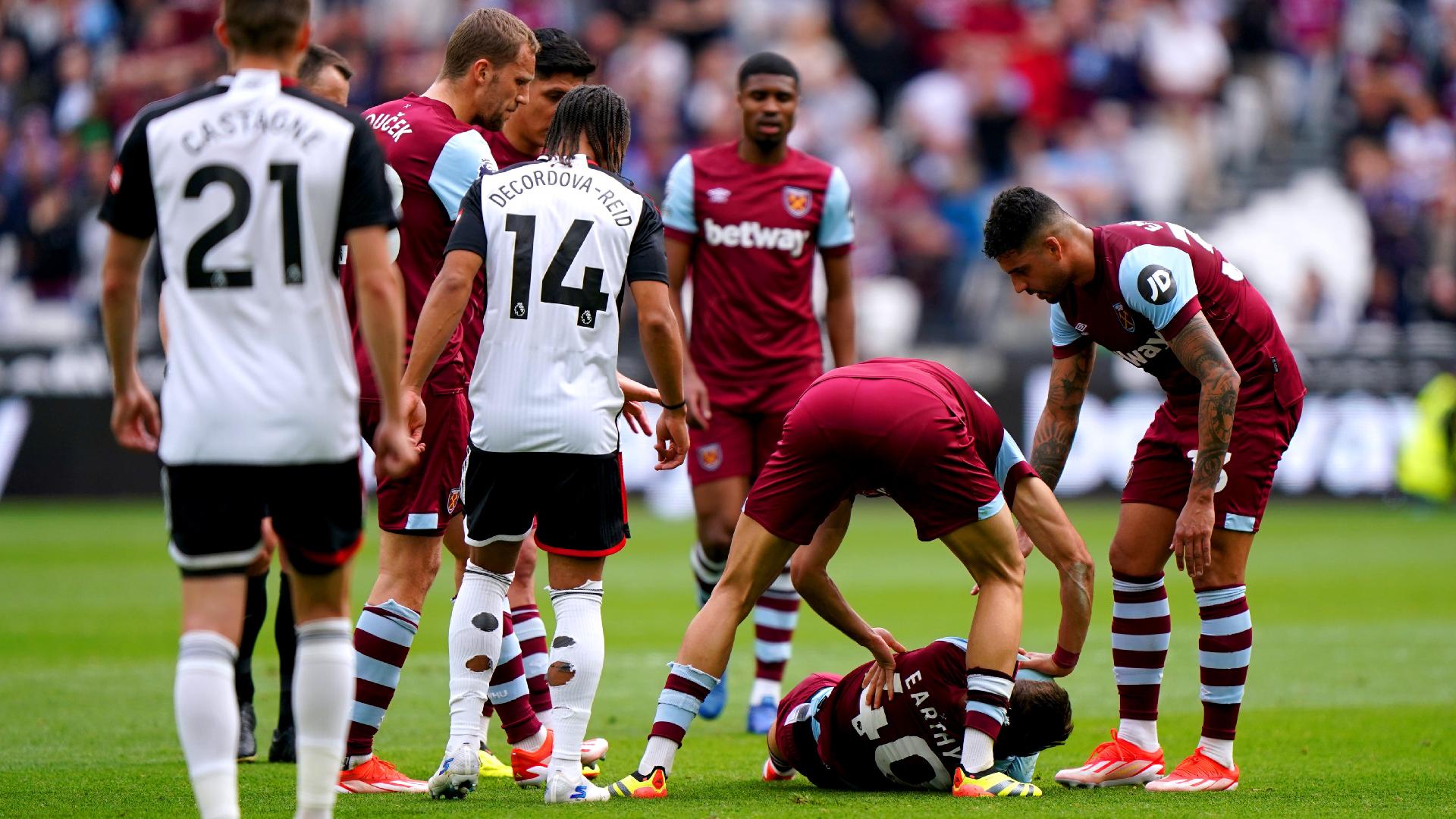 Debutant George Earthy taken to hospital after West Ham’s loss to Fulham