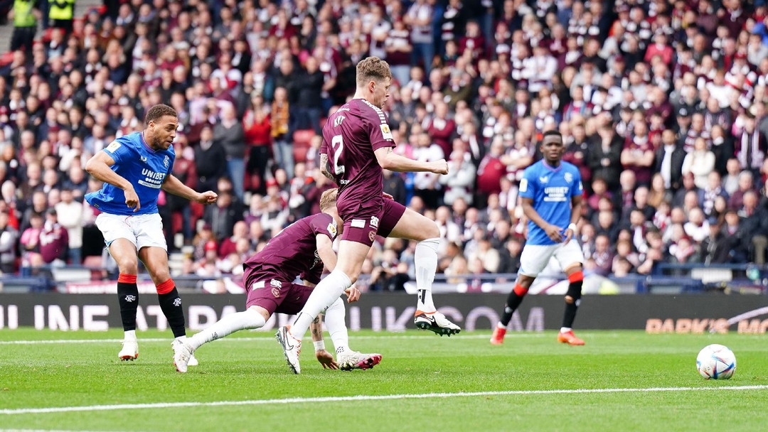 Cyriel Dessers Double Takes Rangers Past Hearts To Set Up Old Firm Cup ...