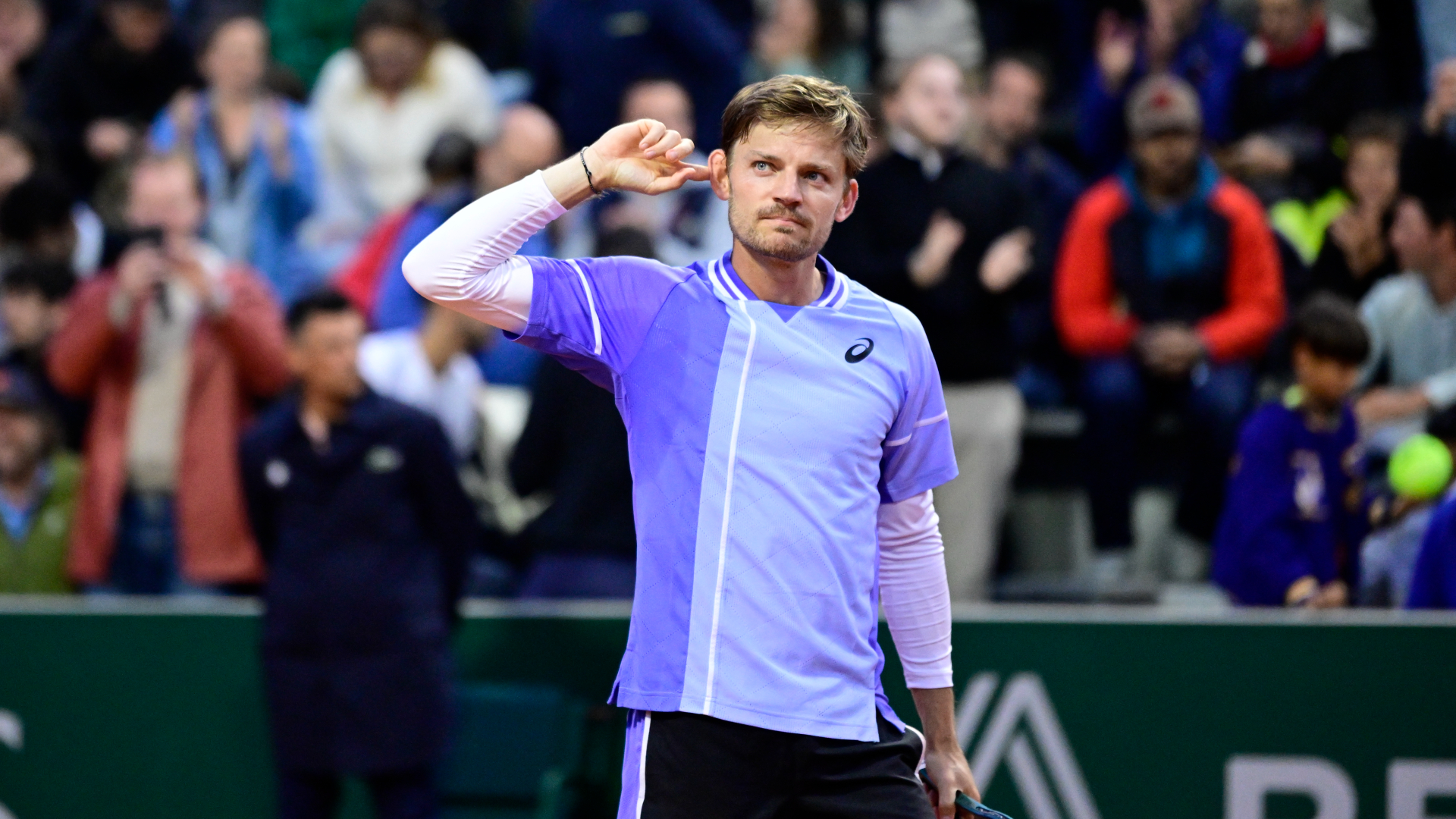 Goffin claims fan spat gum at him