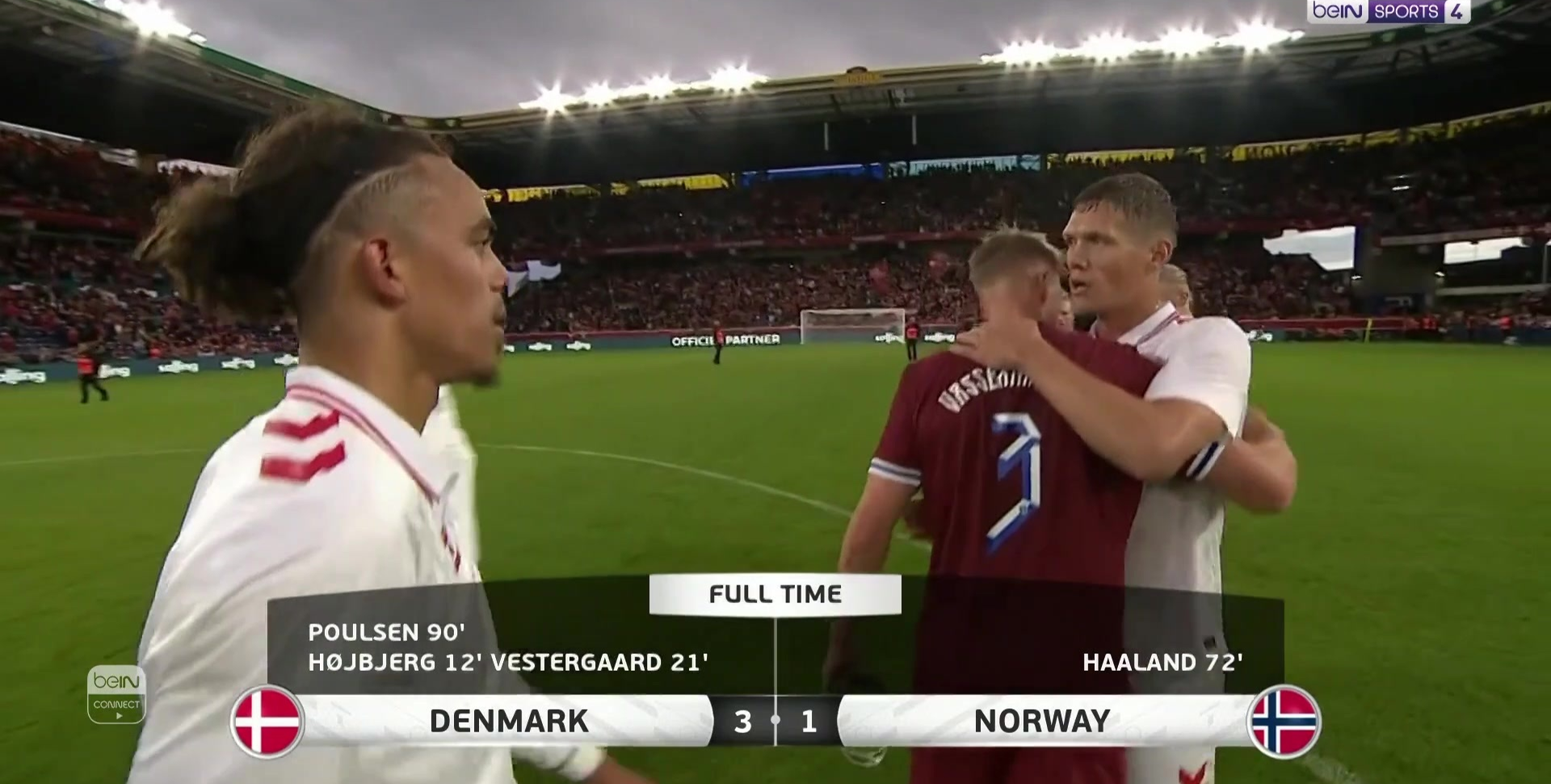 الدنمارك تفوز ودياً على النرويج
