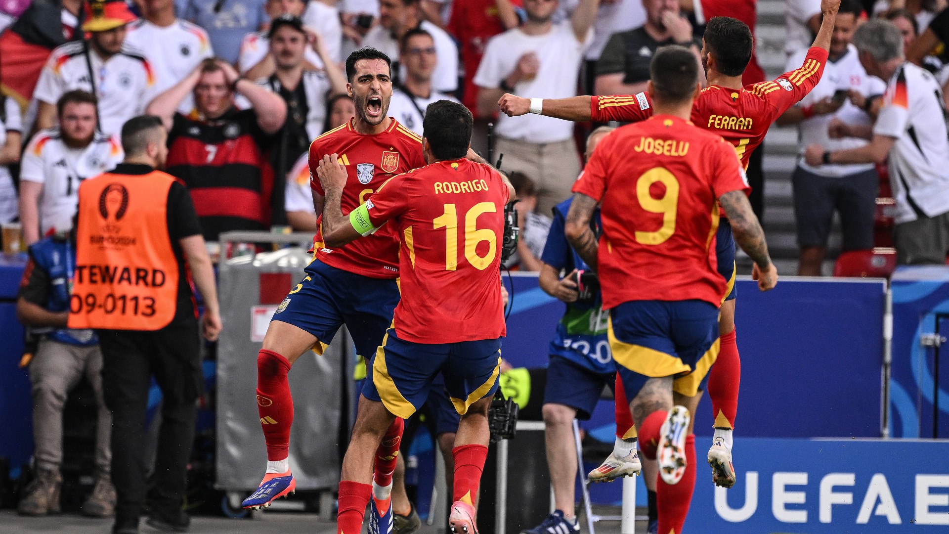 Spain celebrate 'like Euros final'