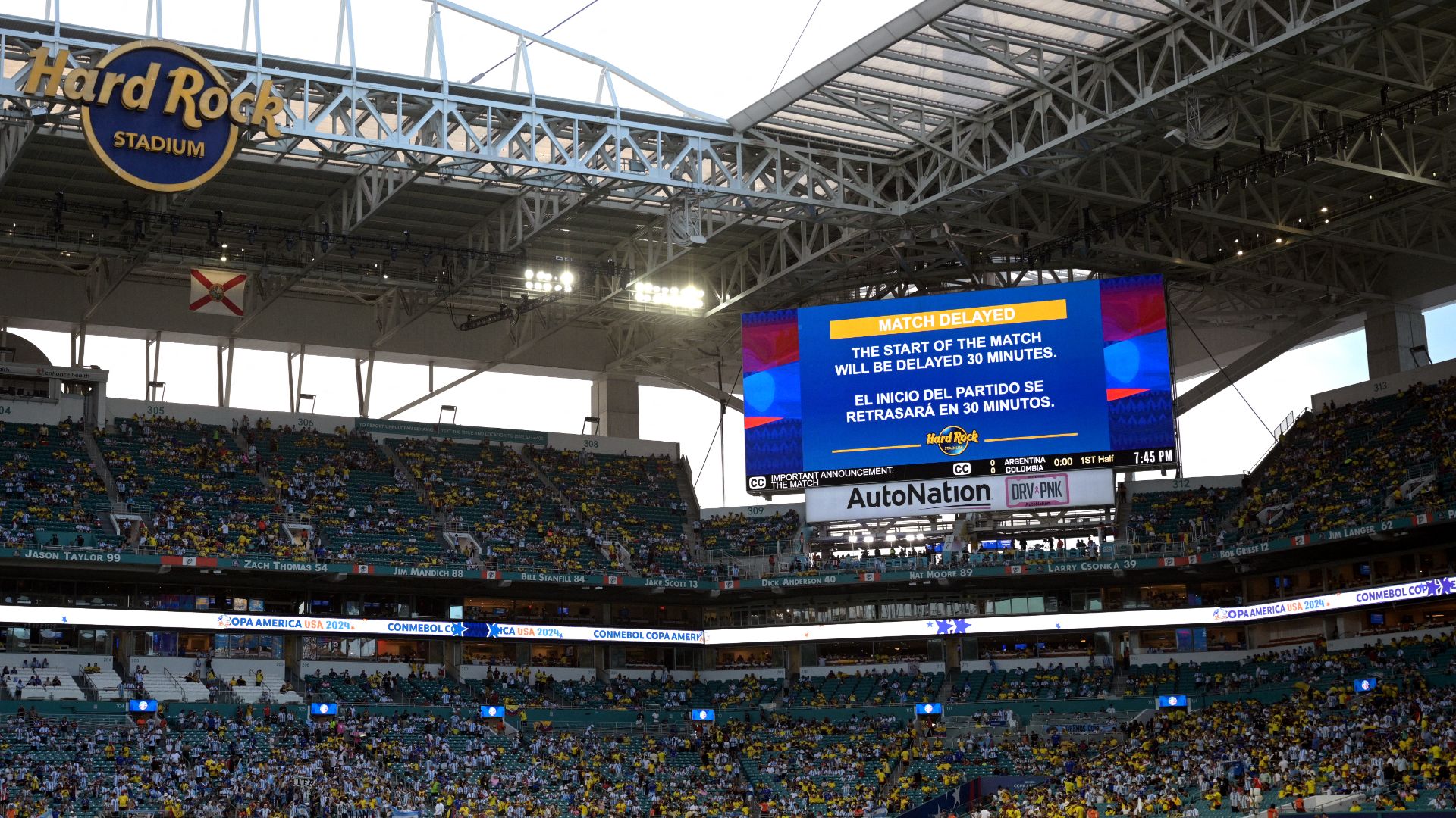 Copa America final delayed