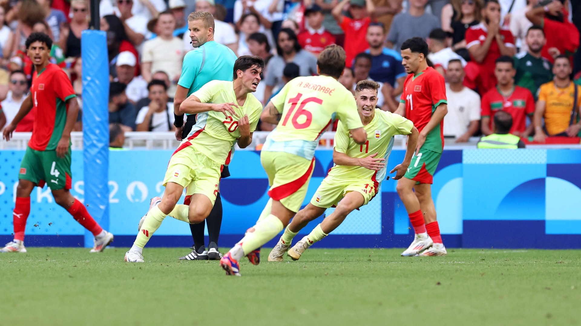 Morocco 1-2 Spain: Sanchez completes comeback to send La Roja to Olympics  final | beIN SPORTS