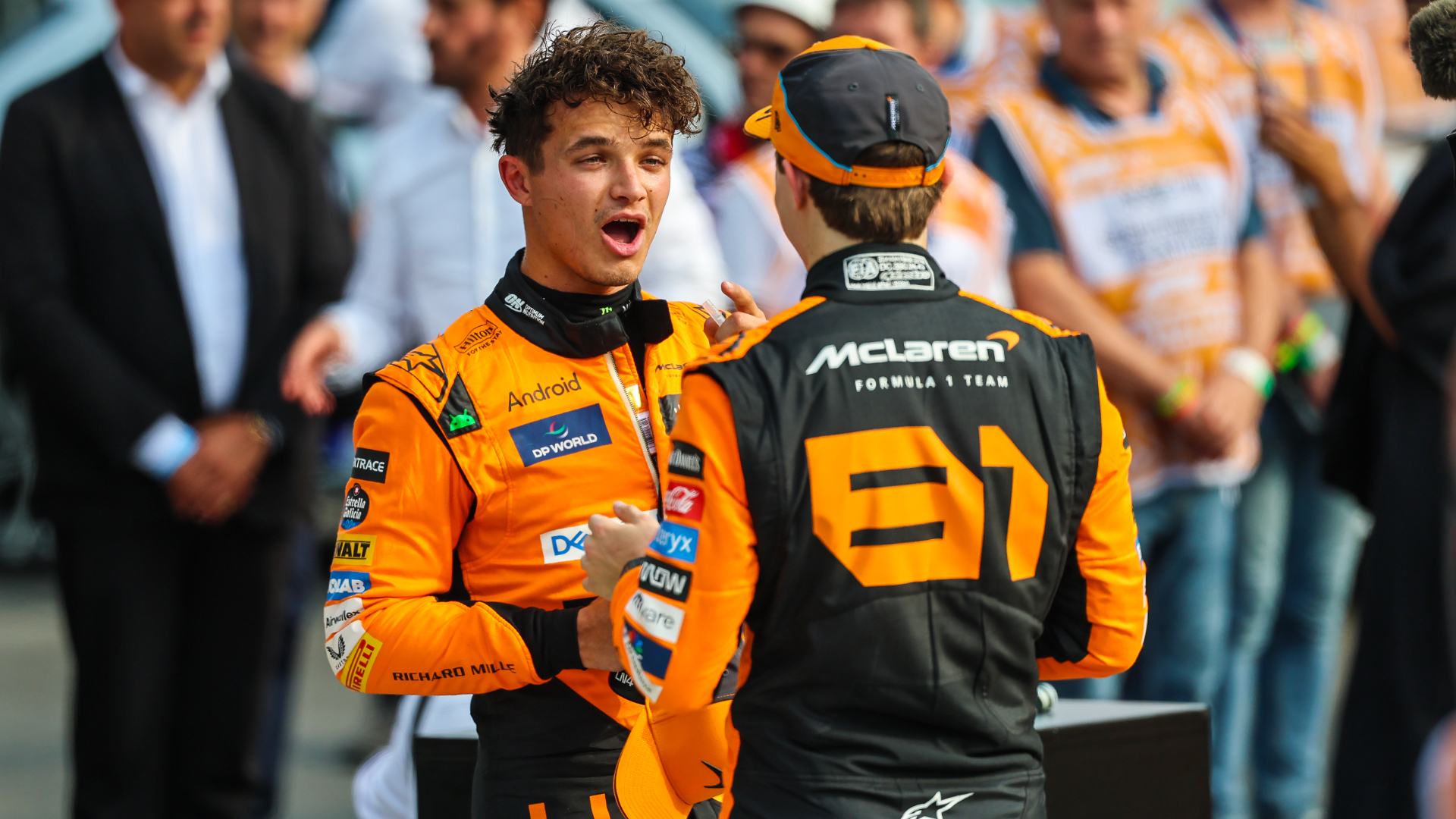 Norris questions Piastri in Monza