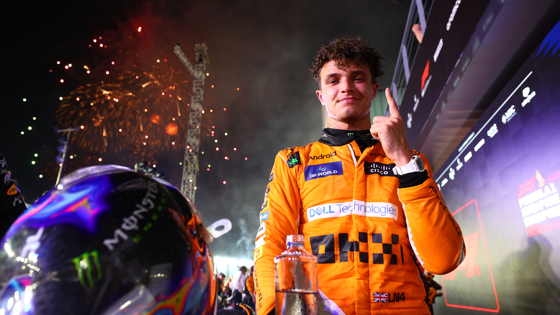 Norris revels in Singapore success