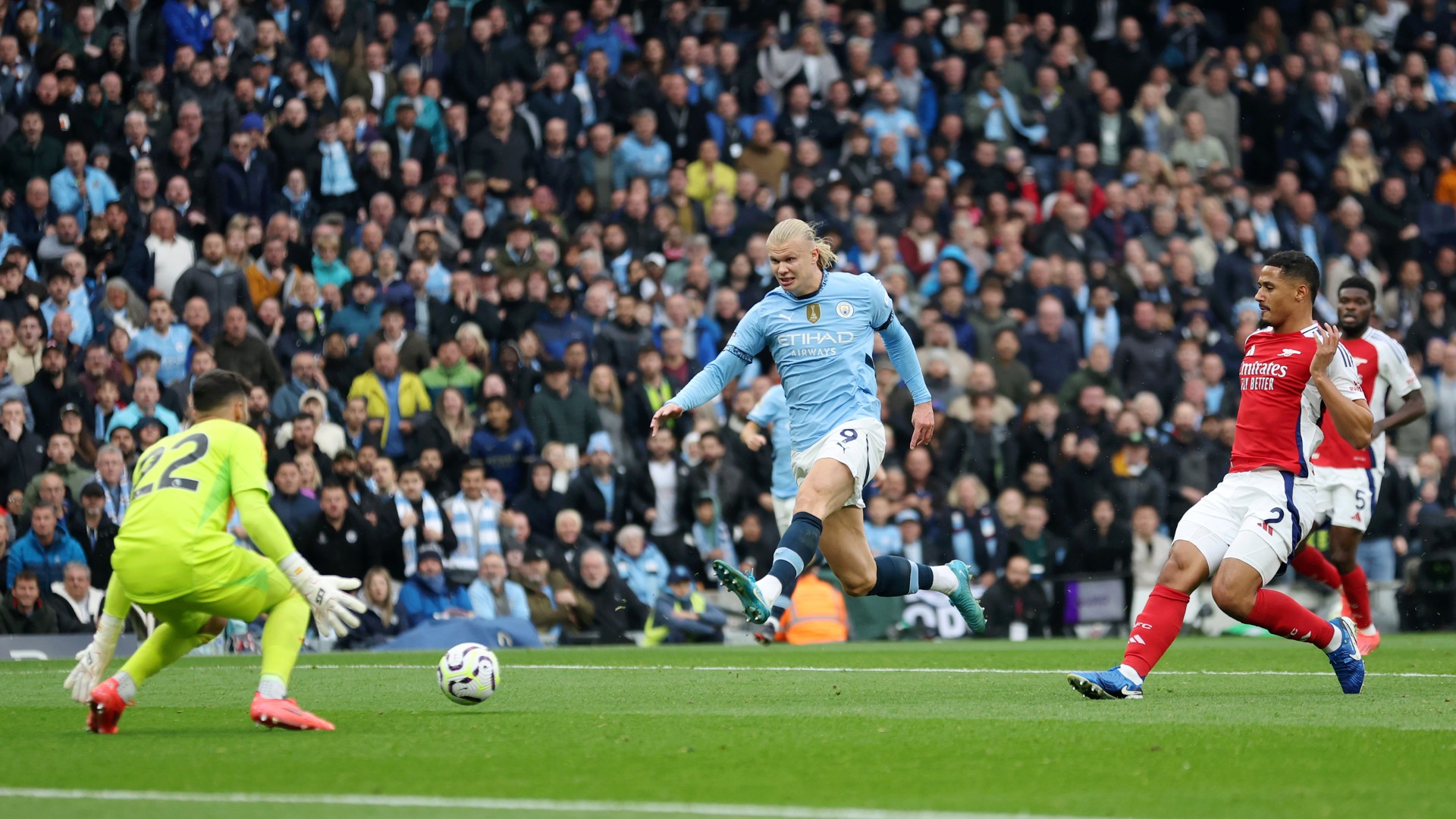 Haaland brings up Man City century