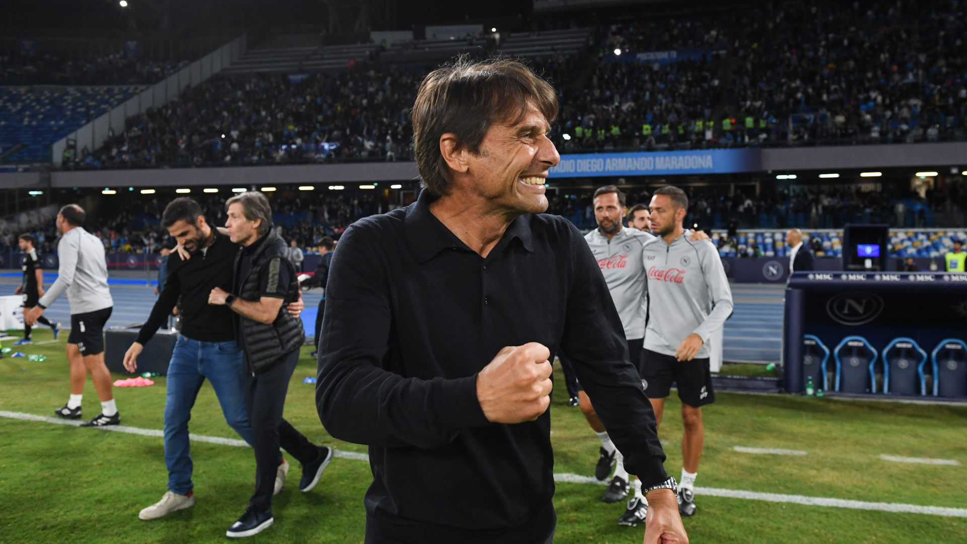 Conte embracing Napoli improvements