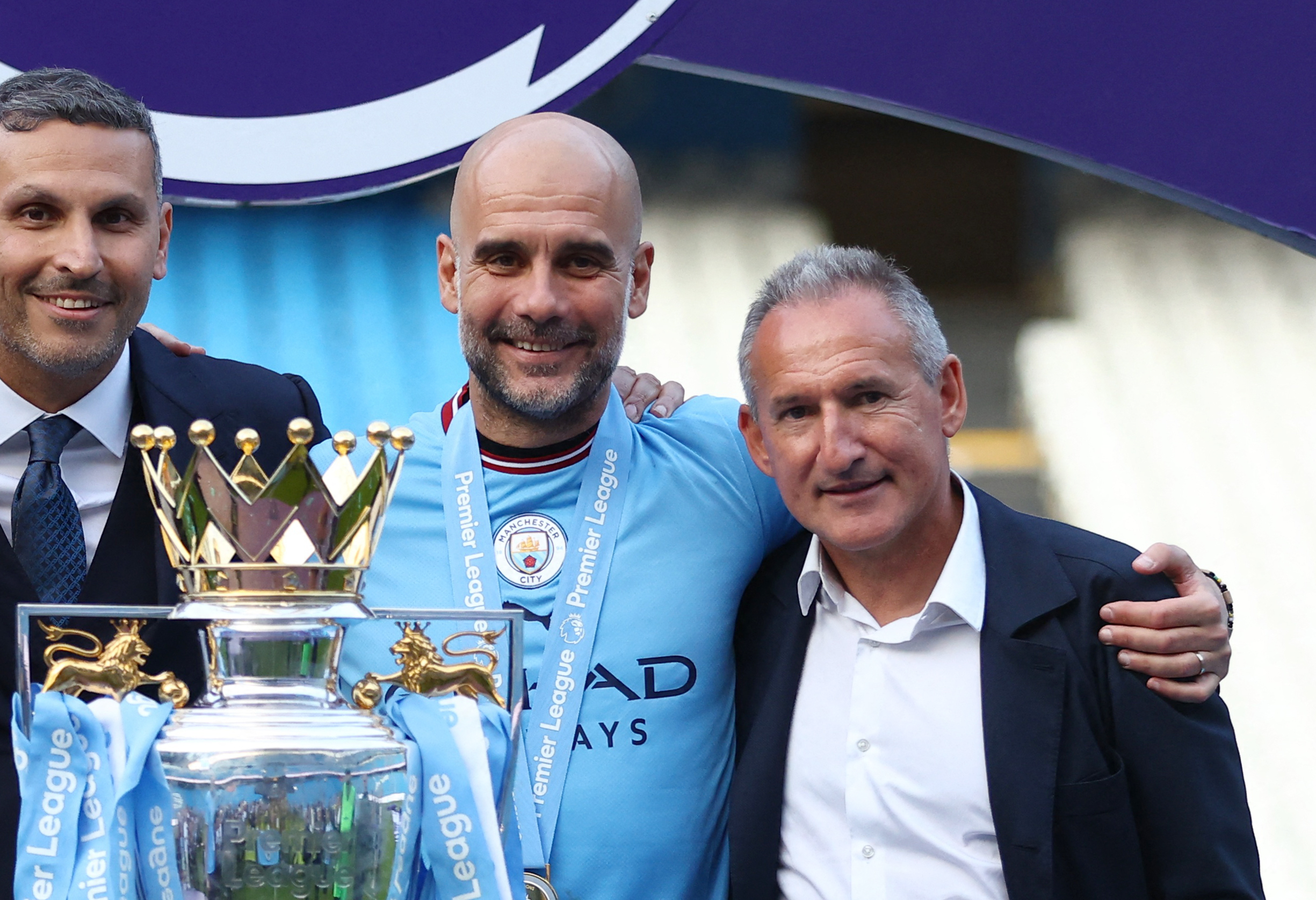 Txiki Begiristain avec Pep Guardiola