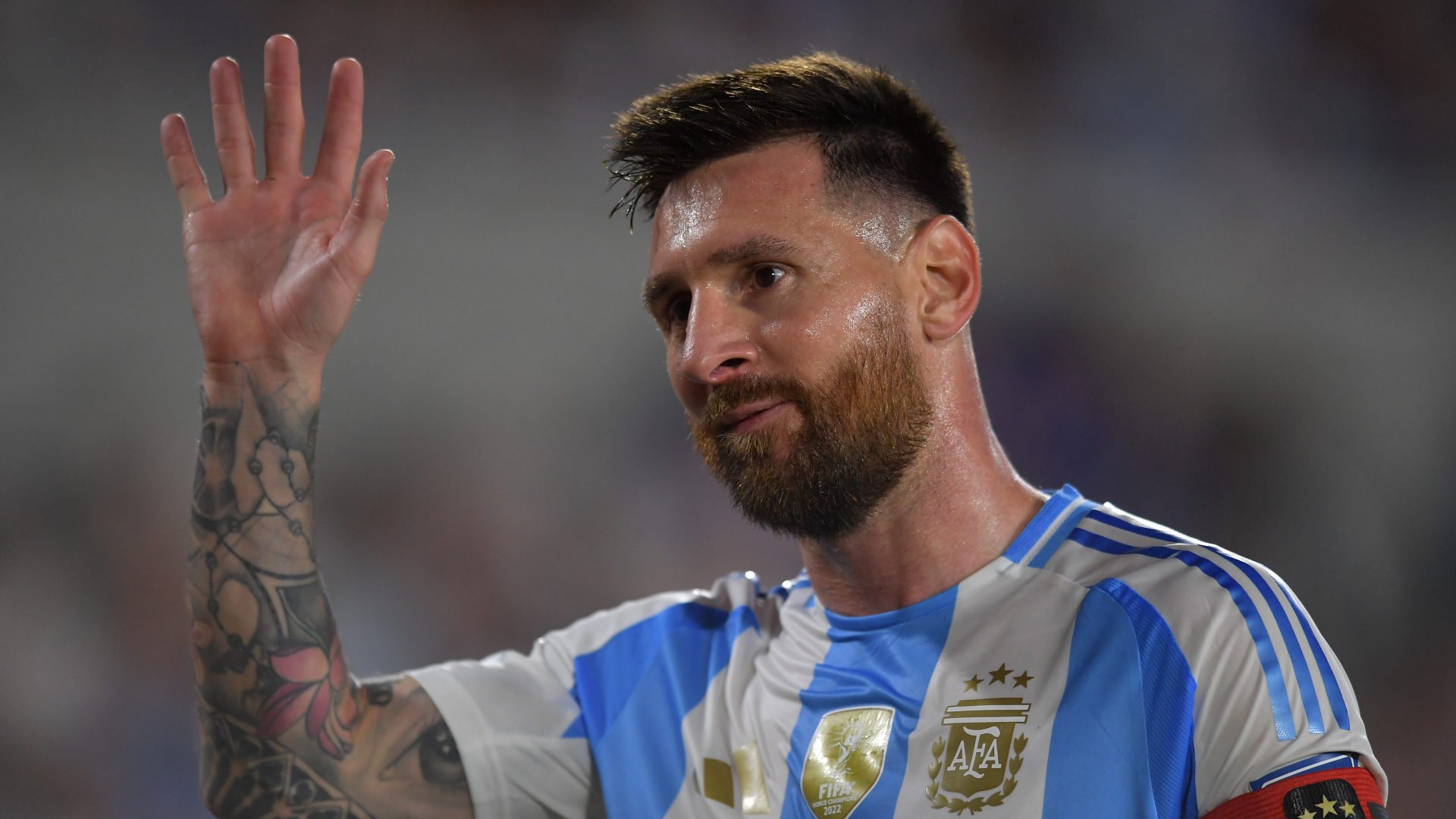 Messi enjoying Argentina swansong