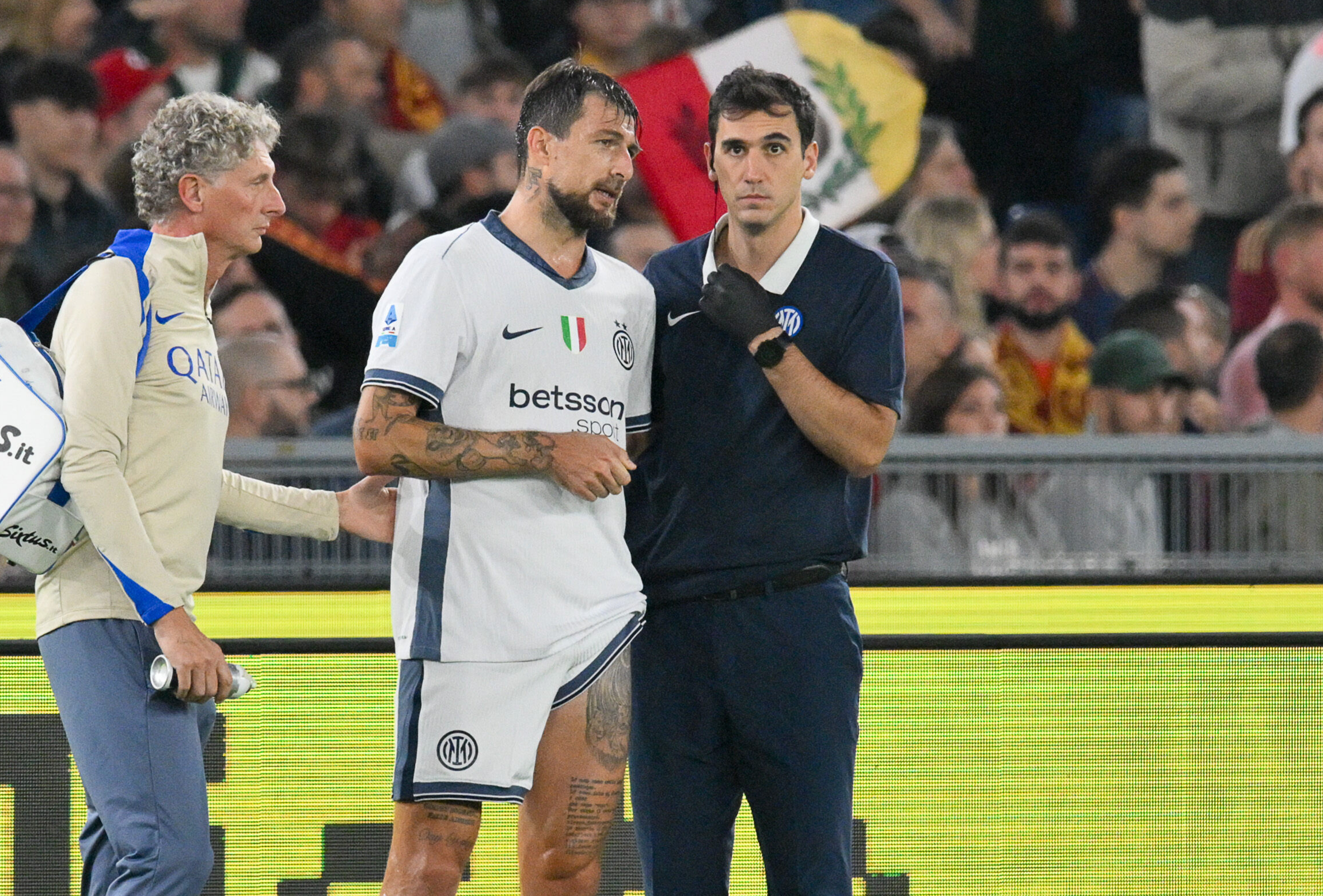 Francesco Acerbi blessé Rome