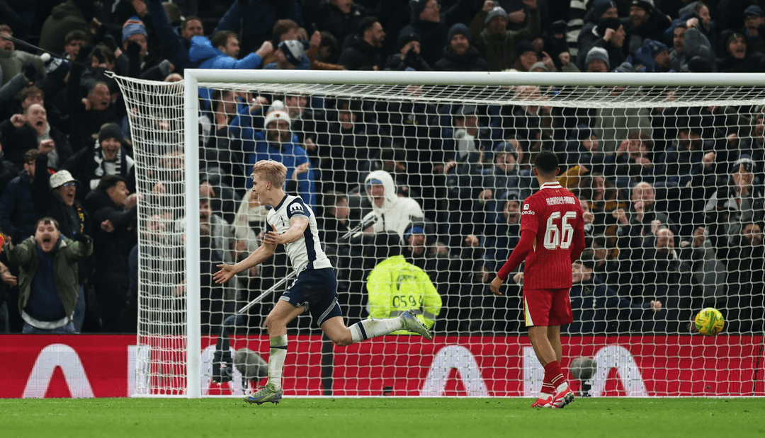 Bergvall strikes as Spurs snatch League Cup semifinal lead over