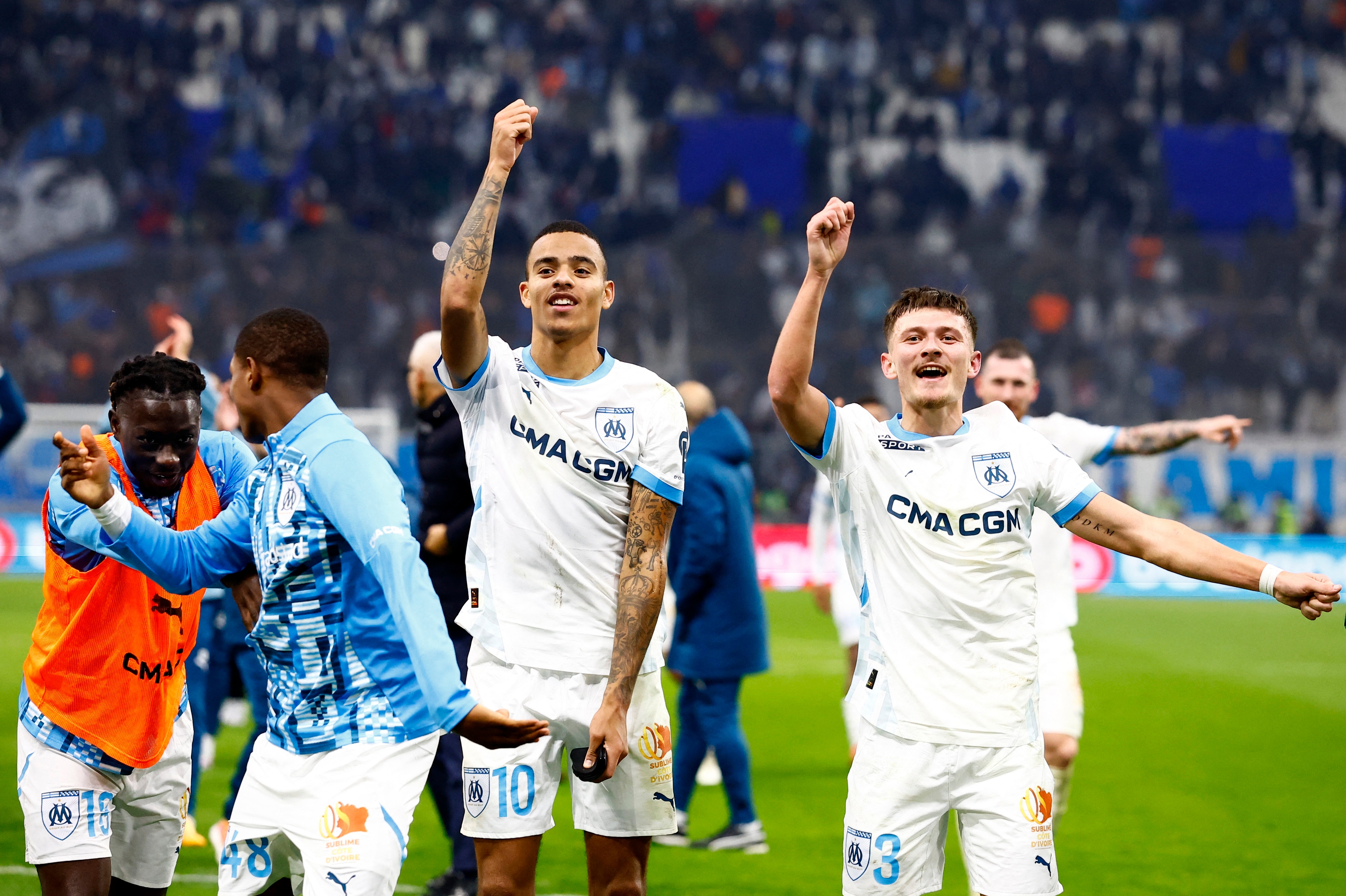 La joie de l'OM