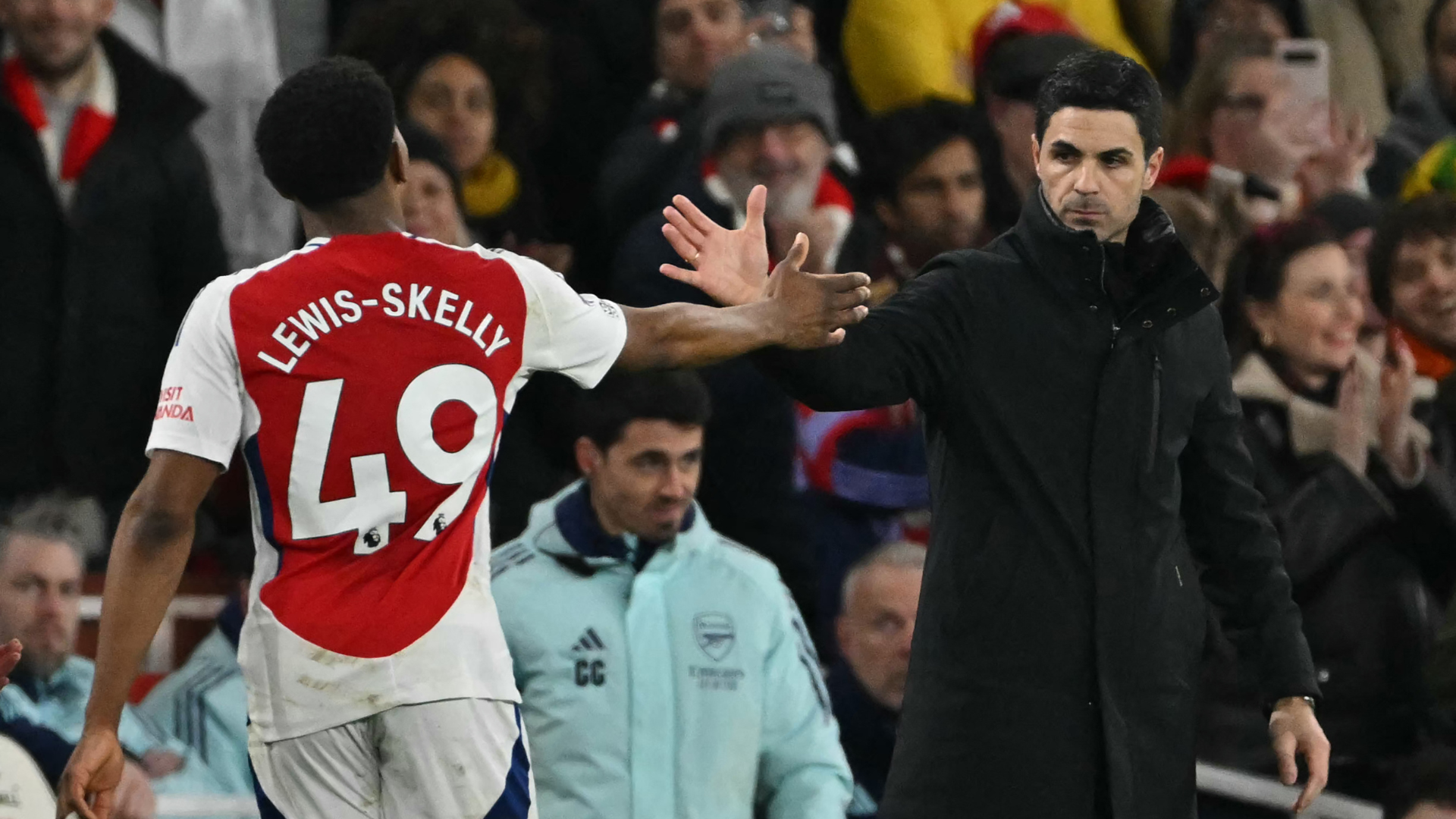 Arteta lauds Lewis-Skelly display