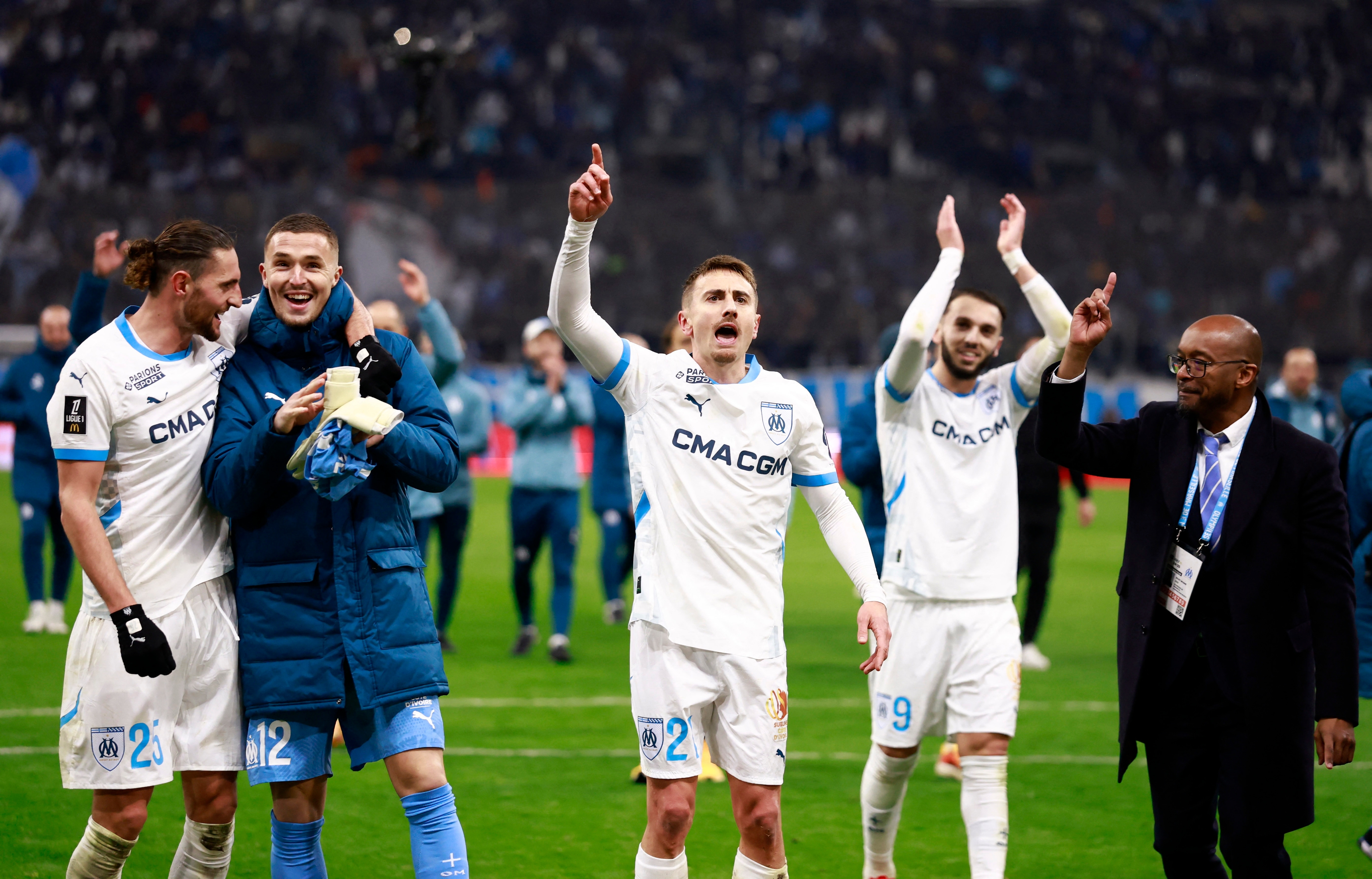 La joie de l'OM