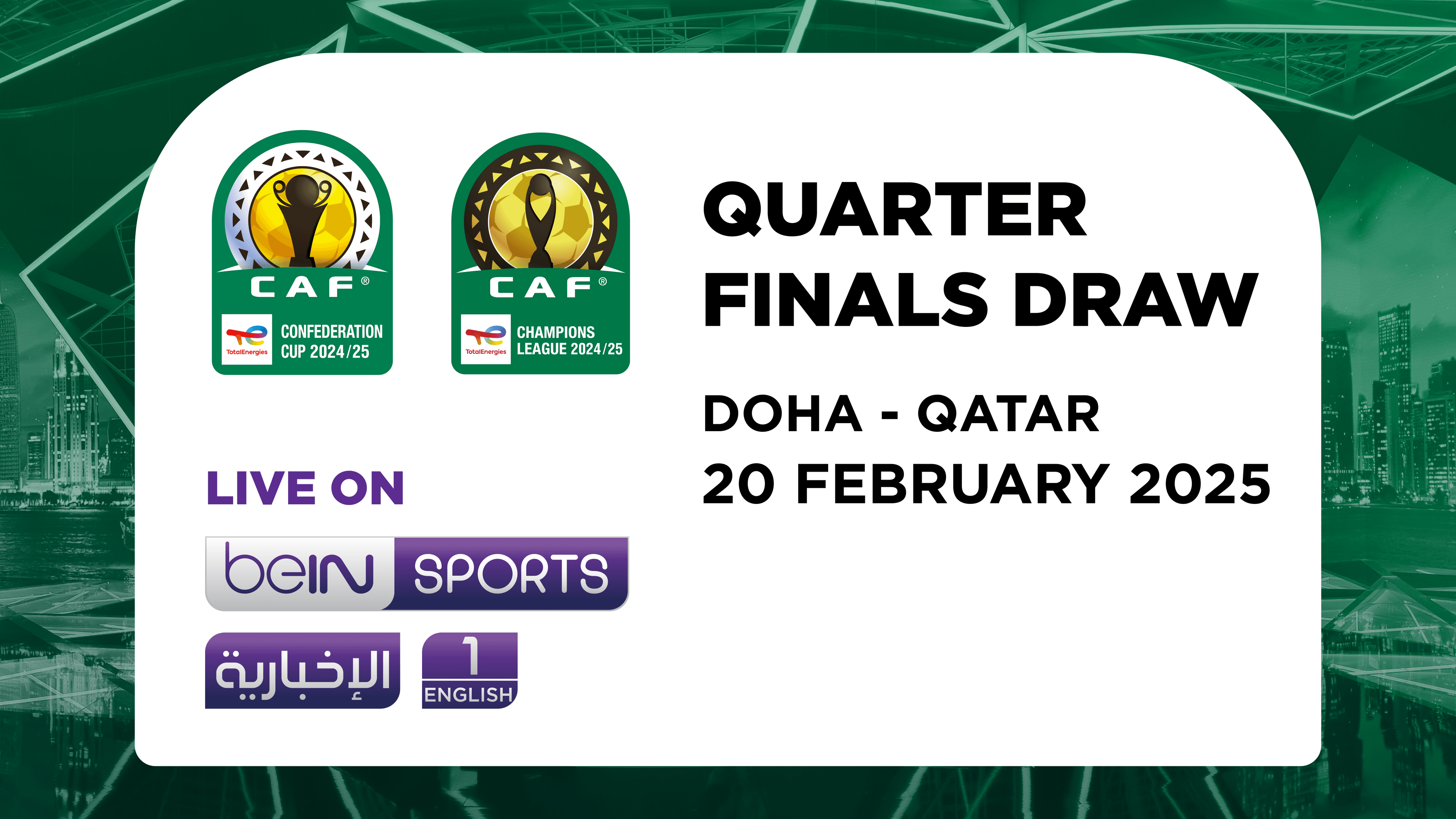 CAF Champions League Quarter Finals Draw Concluded In Doha BeIN SPORTS caf-champions-league-quarter-finals-draw-concluded-in-doha-bein-sports