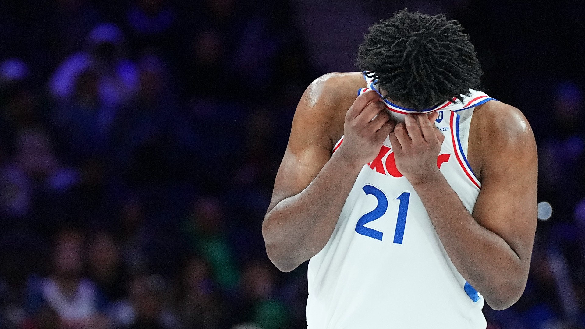 Embiid frustrated by knee issue