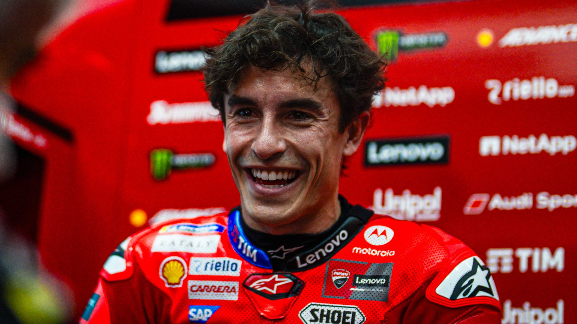 Marc Márquez with Ducati Lenovo Team.
