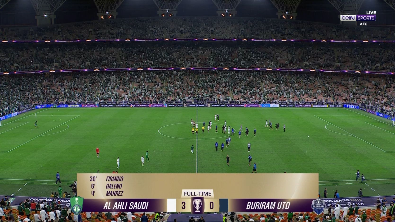 الأهلي يتخطّى بوريرام يونايتد بثلاثية