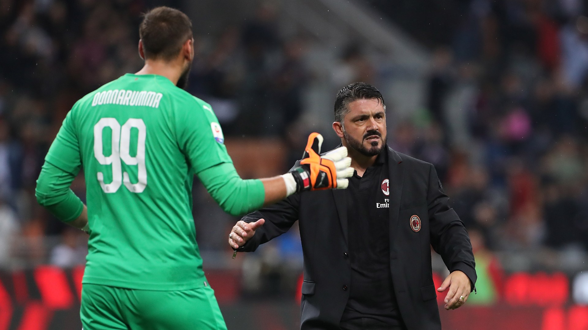 Donnarumma 'thrilled' with Gattuso