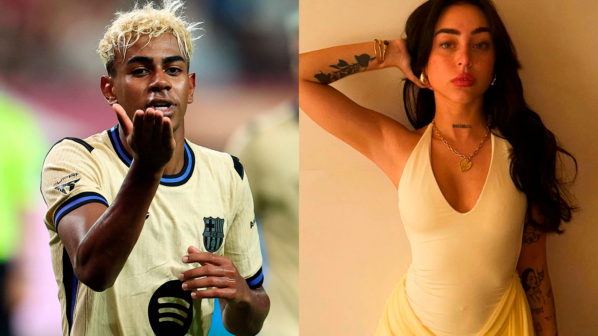 Lamine Yamal y Nicki Nicole