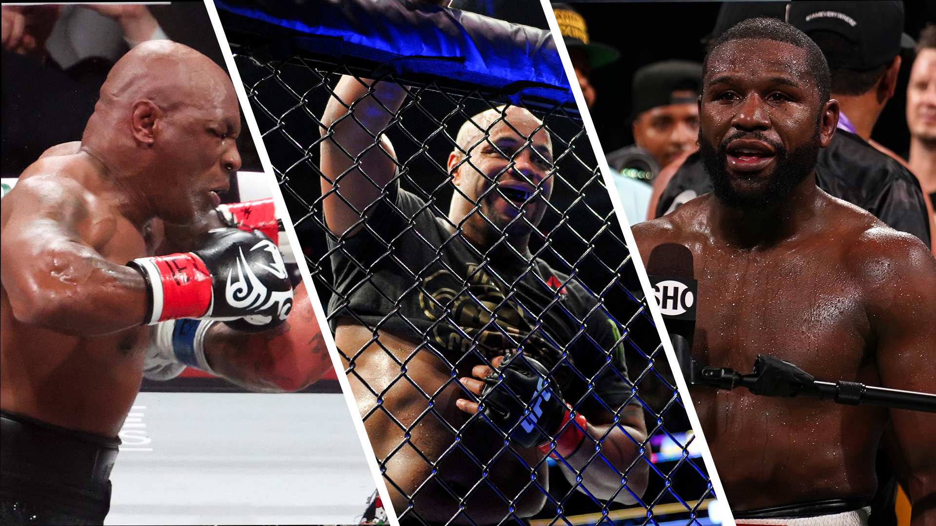 Mike Tyson, Daniel Cormier, Floyd Mayweather Jr.