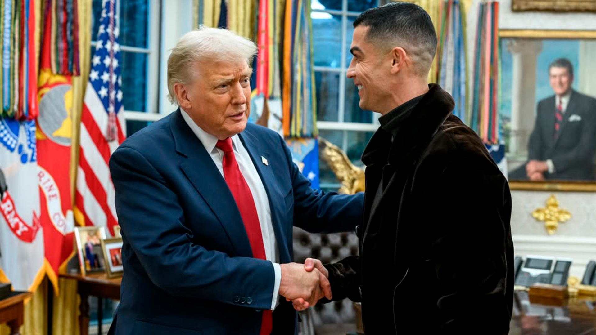 Cristiano Ronaldo y Donald Trump
