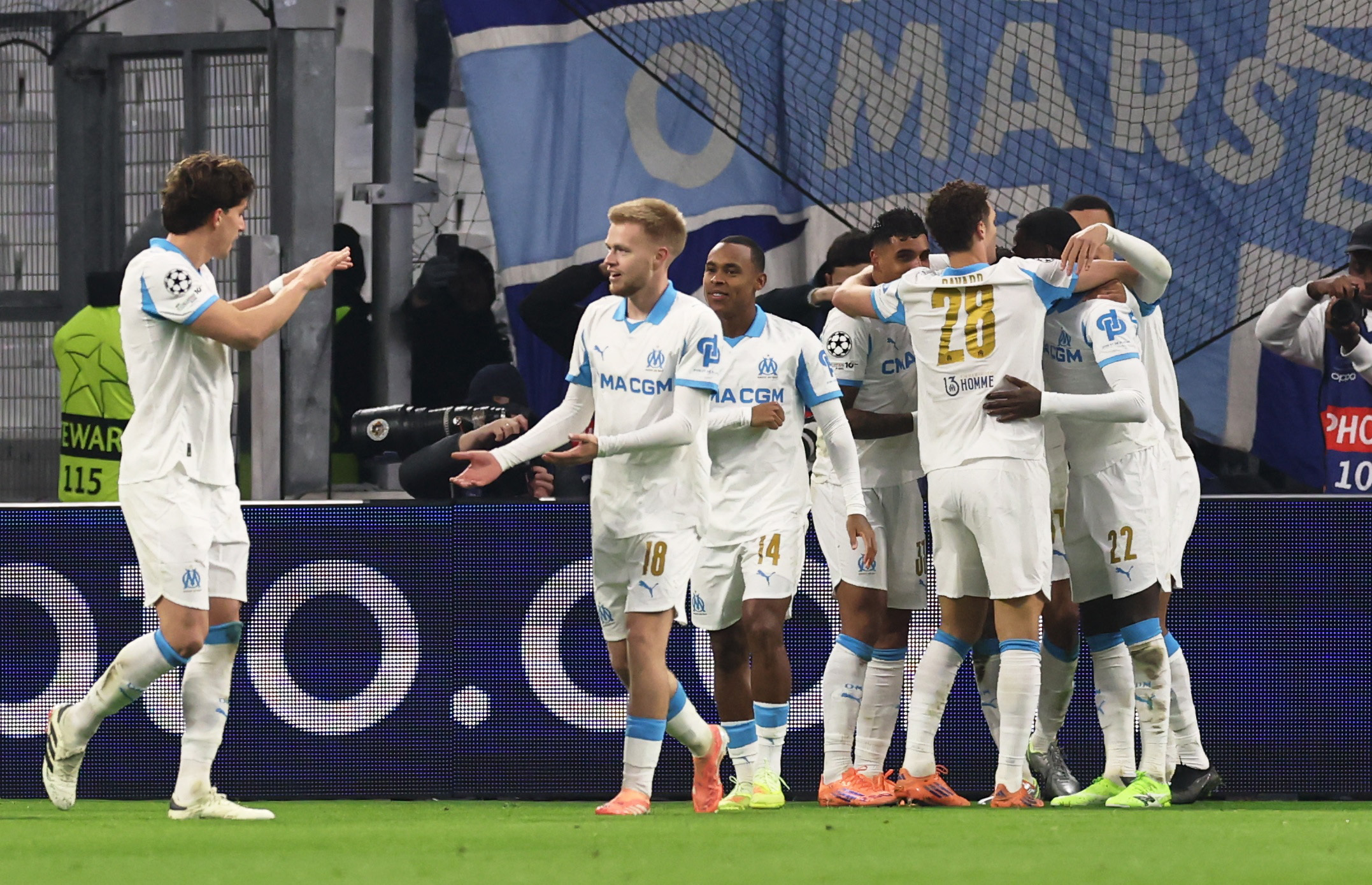 La joie de l'OM