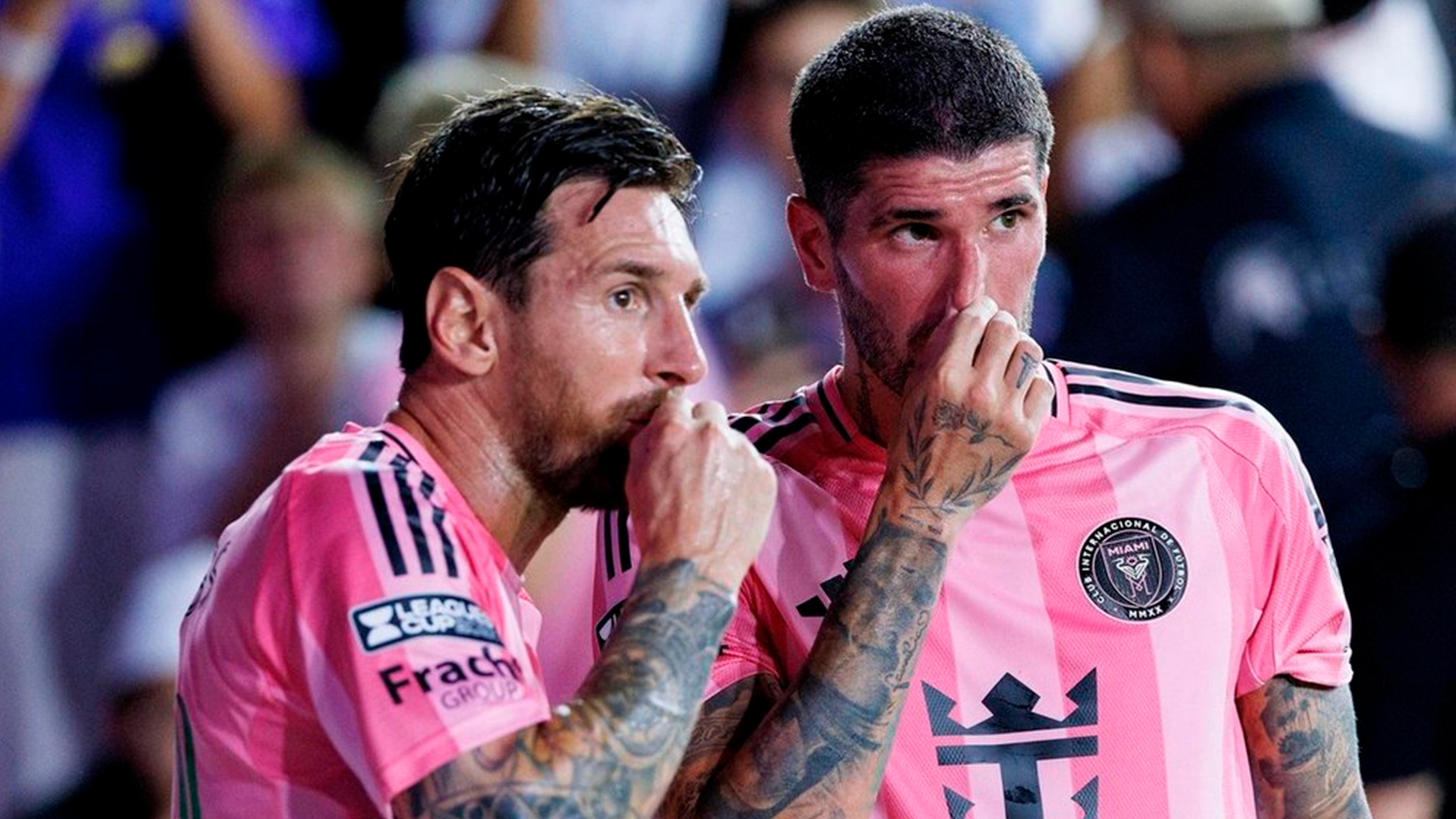 Lionel Messi y Rodrigo de Paul