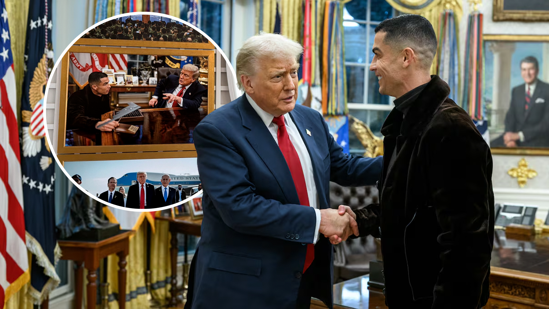 Cristiano Ronaldo y Donald Trump