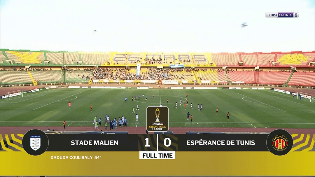 الملعب المالي يتغلب على الترجي الرياضي التونسي ويبلغ ربع النهائي