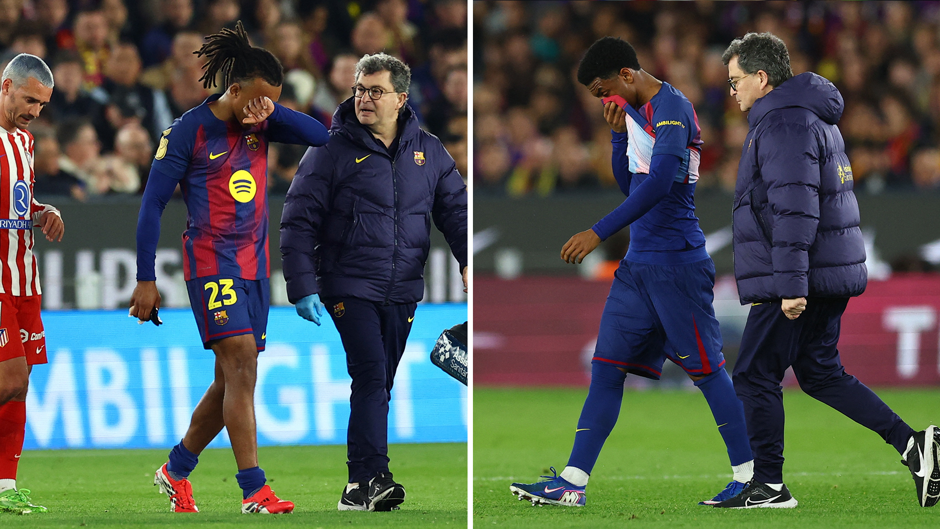 Jules Koundé y Alejandro Balde