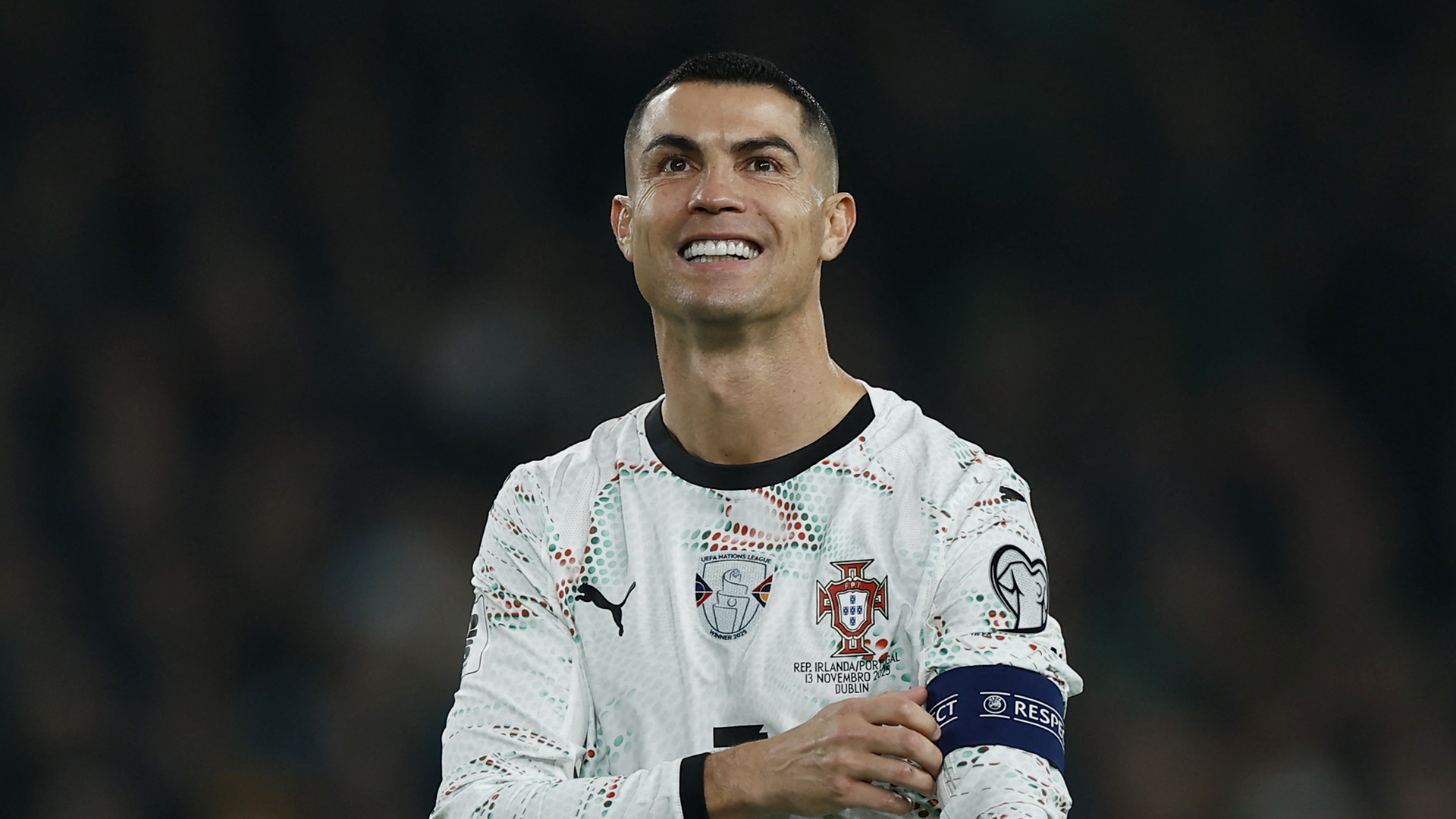 Cristiano Ronaldo con la selección de Portugal.