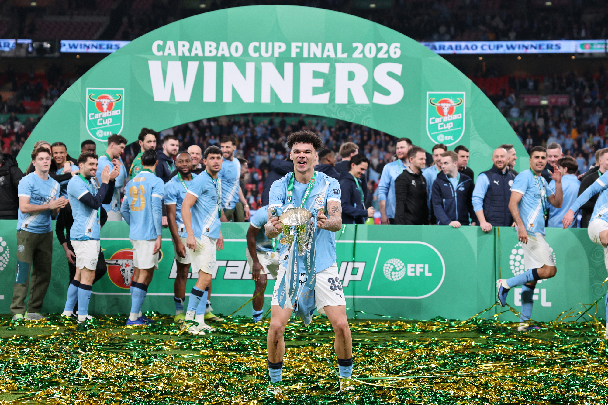 مانشستر سيتي يتوج بلقب كأس الرابطة الإنجليزية