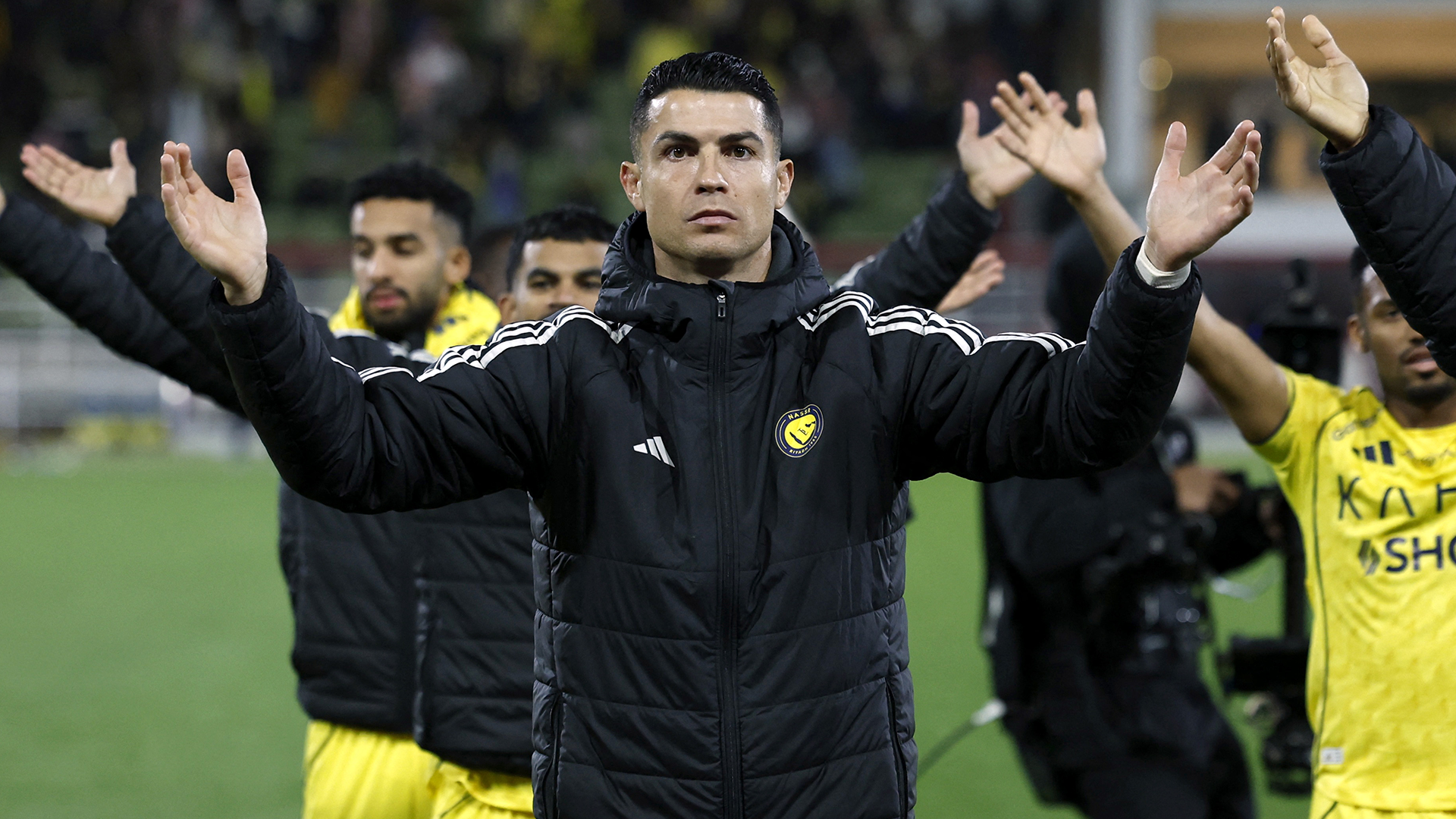 Cristiano Ronaldo al termino de un partido con el Al-Nassr.