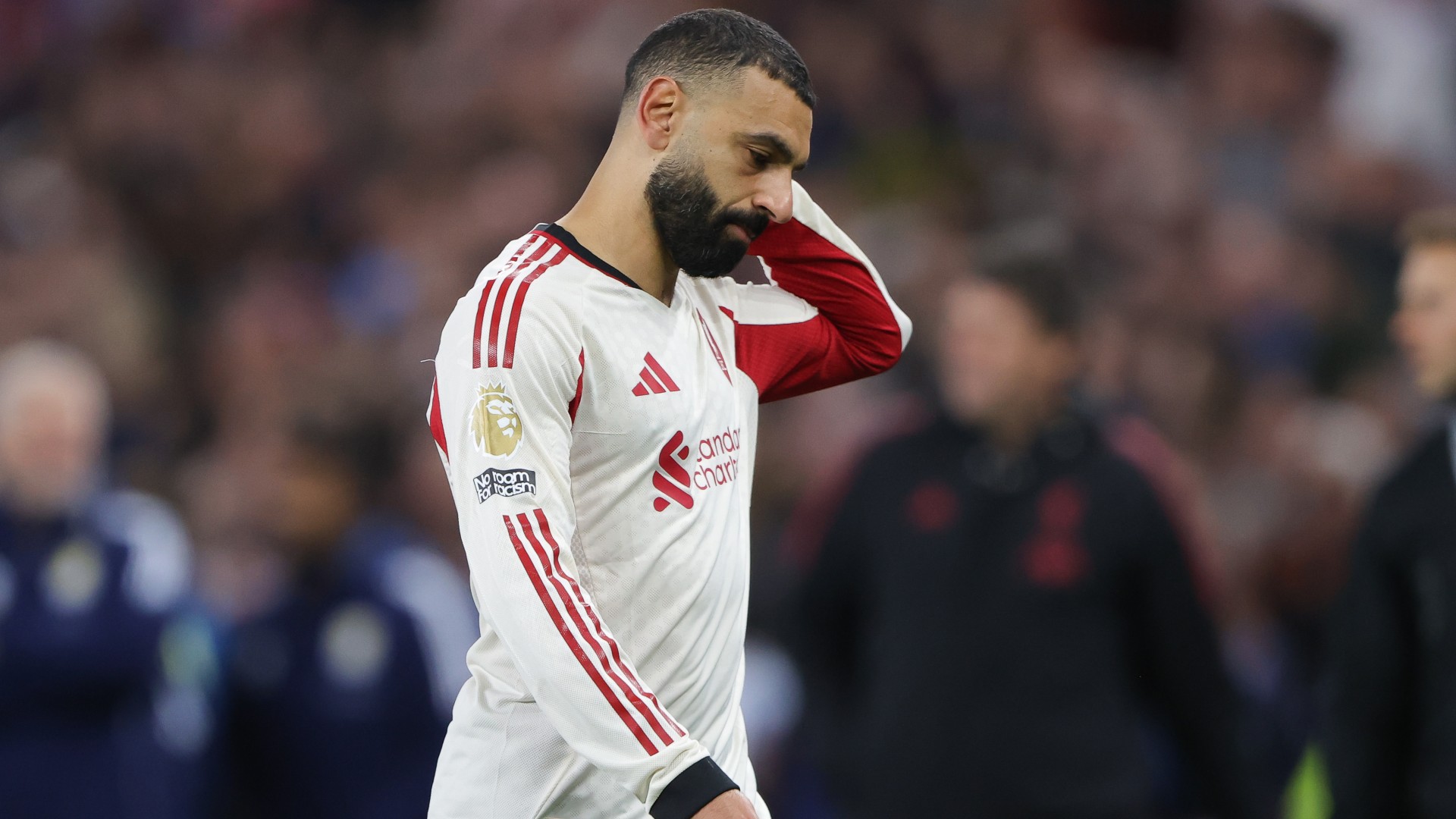 Salah seems to question Slot