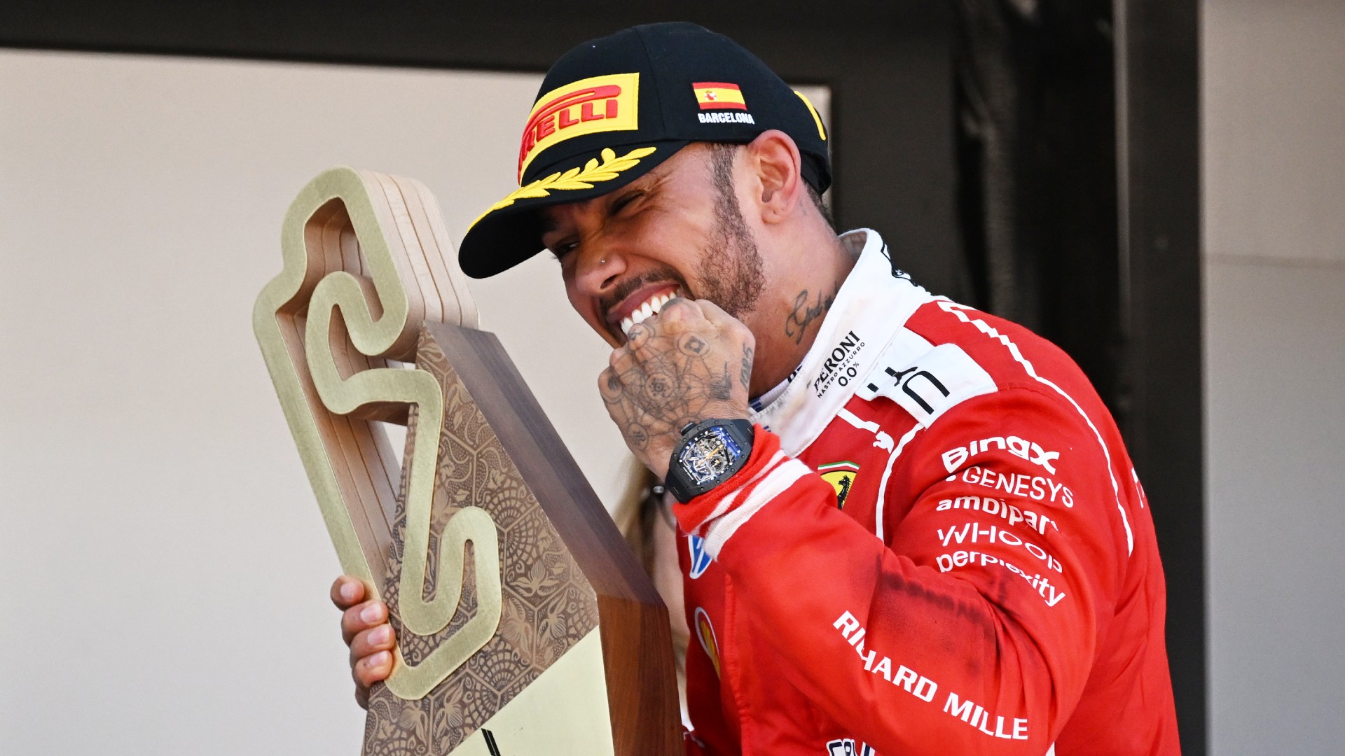 Hamilton wins first GP with Ferrari
