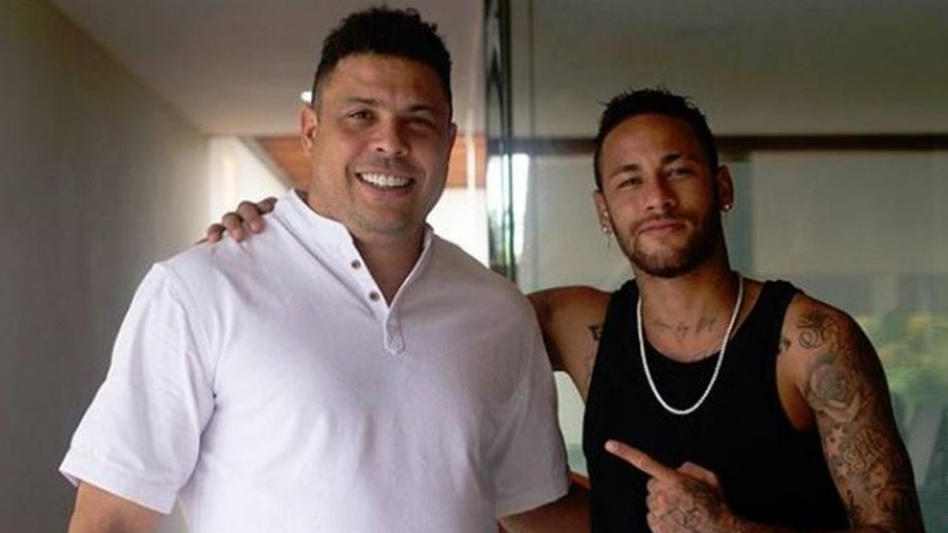 Ronaldo Názario y Neymar