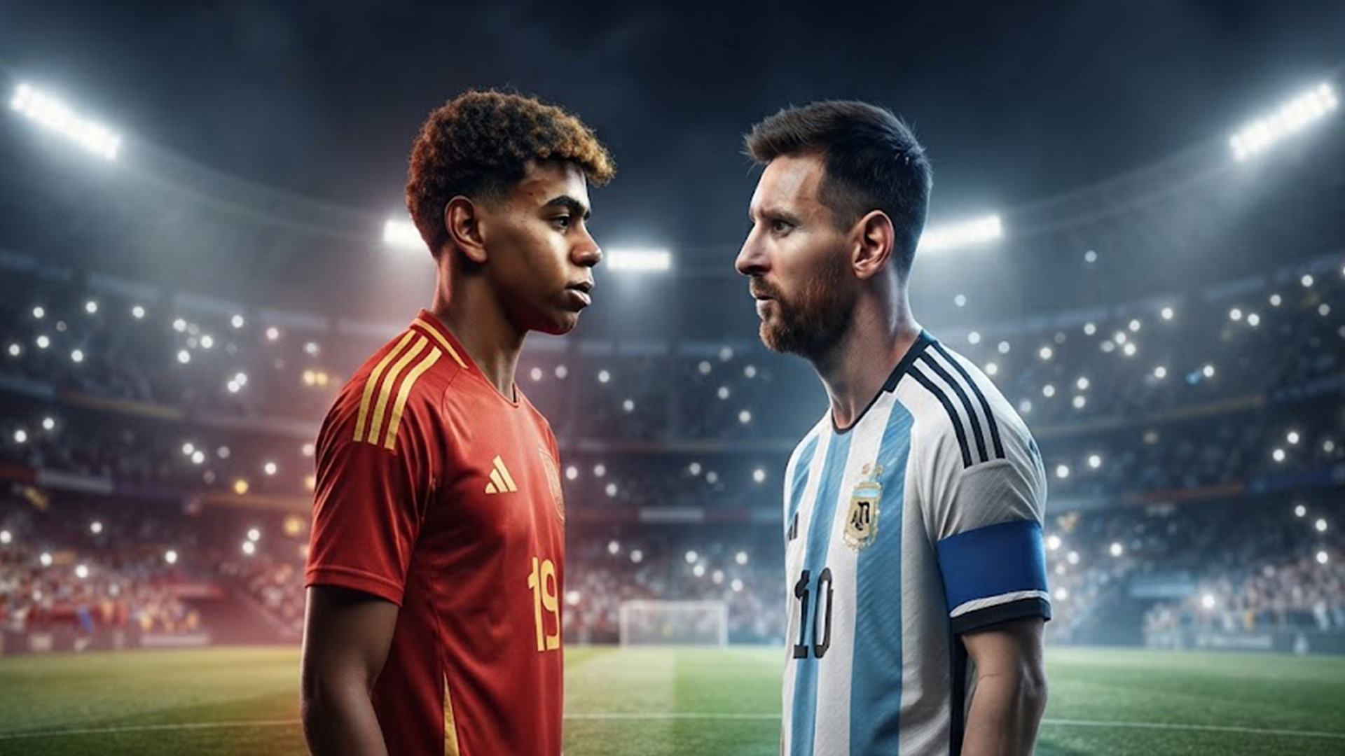 Lamine Yamal y Lionel Messi