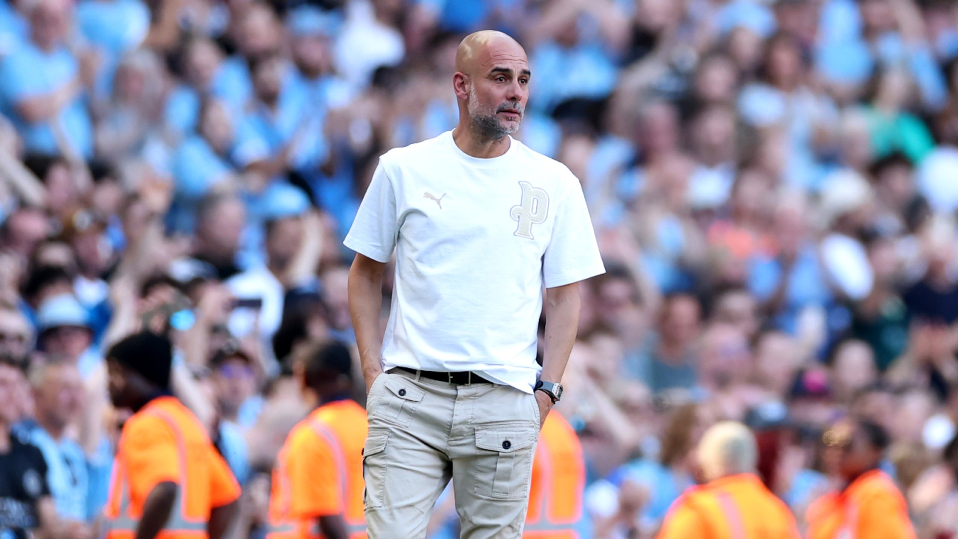 Pep plays down England, Italy links